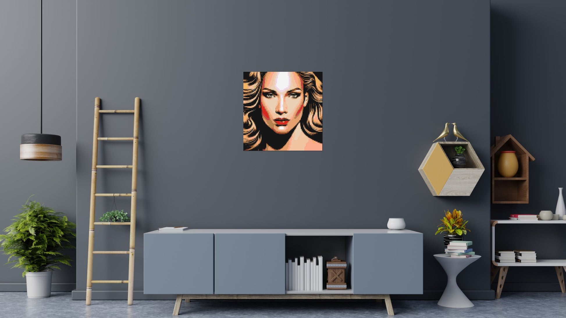 Jennifer Lopez - Brick Art Mosaic Kit 4x4 scene