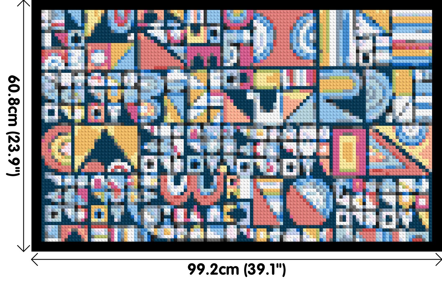 Abstract Pattern #10 - Brick Art Mosaic Kit 5x3 large