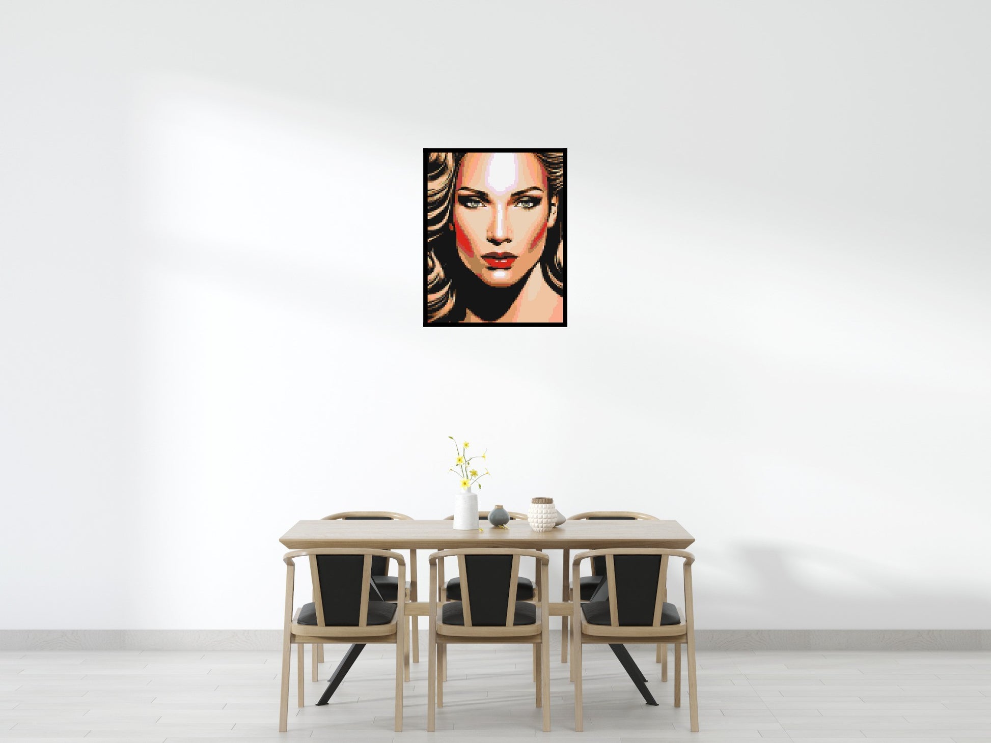 Jennifer Lopez - Brick Art Mosaic Kit 4x5 scene with frame