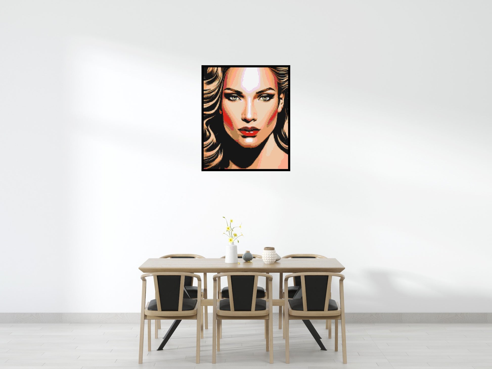 Jennifer Lopez - Brick Art Mosaic Kit 5x6 scene with frame