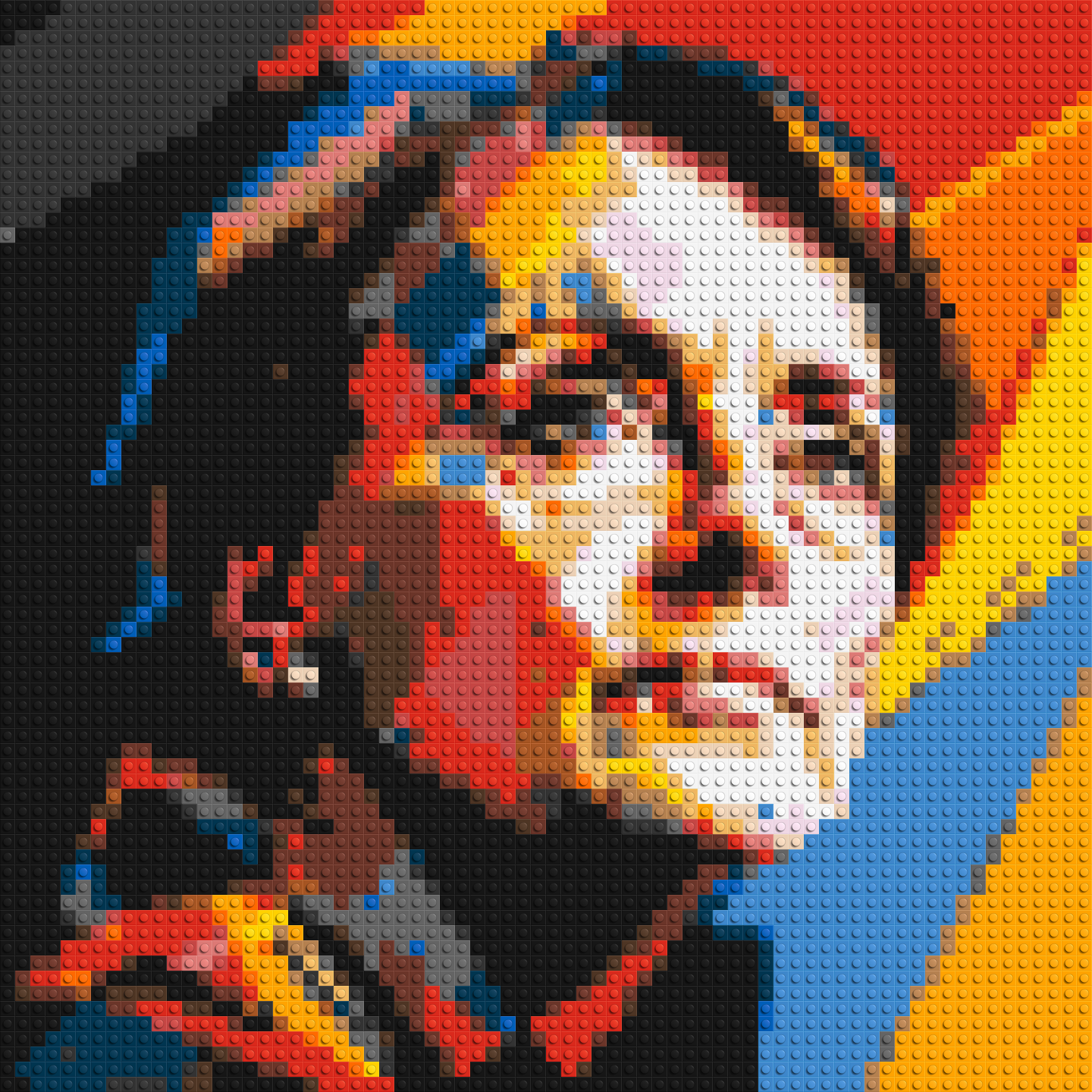 Georgia O'Keeffe - Brick Art Mosaic Kit 3x3 large