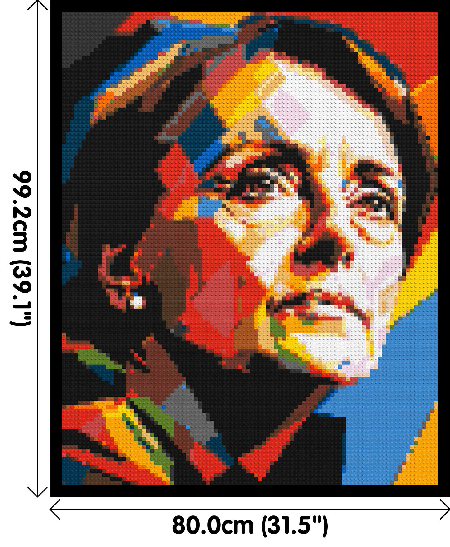 Georgia O'Keeffe - Brick Art Mosaic Kit 4x5 large