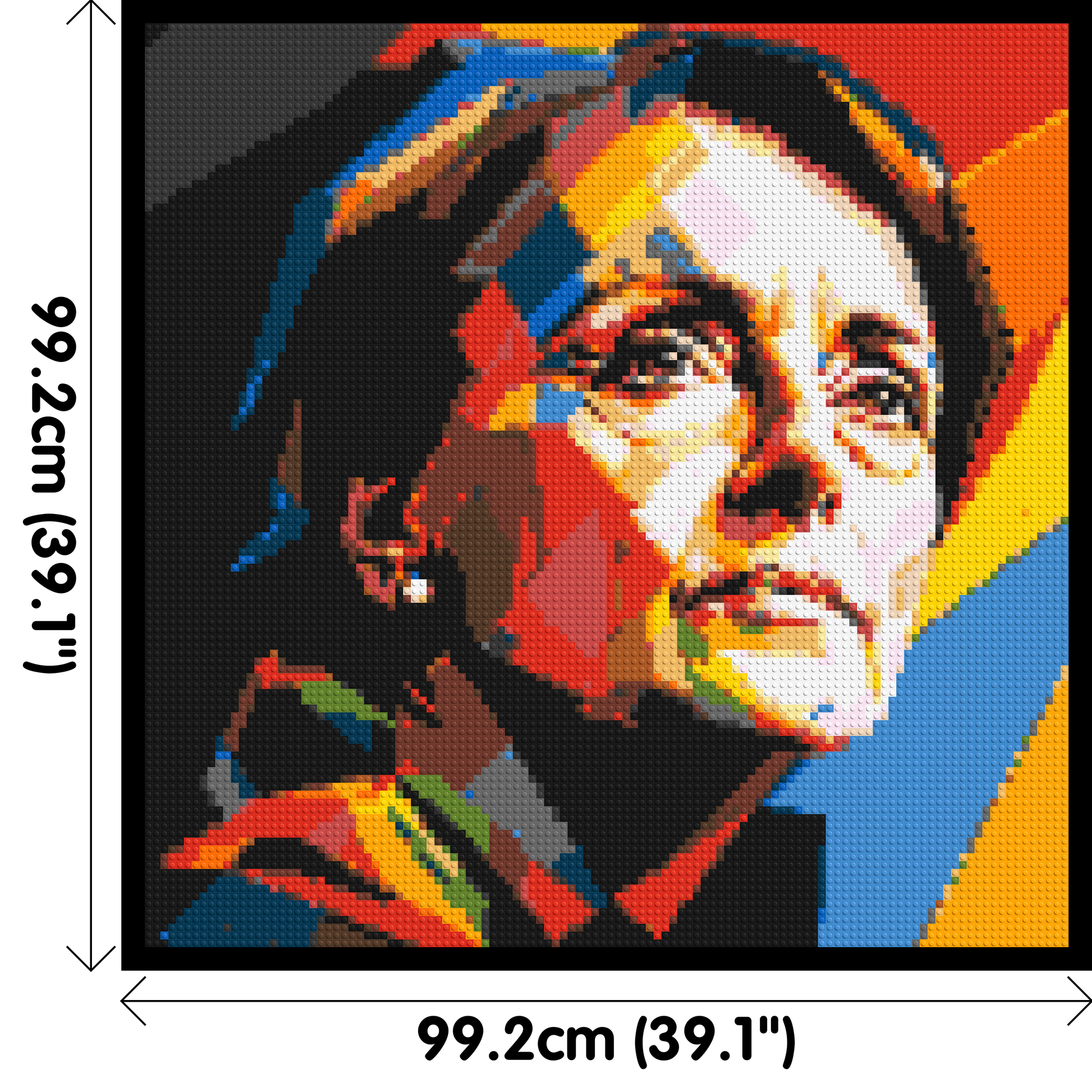 Georgia O'Keeffe - Brick Art Mosaic Kit 5x5 dimensions with frame