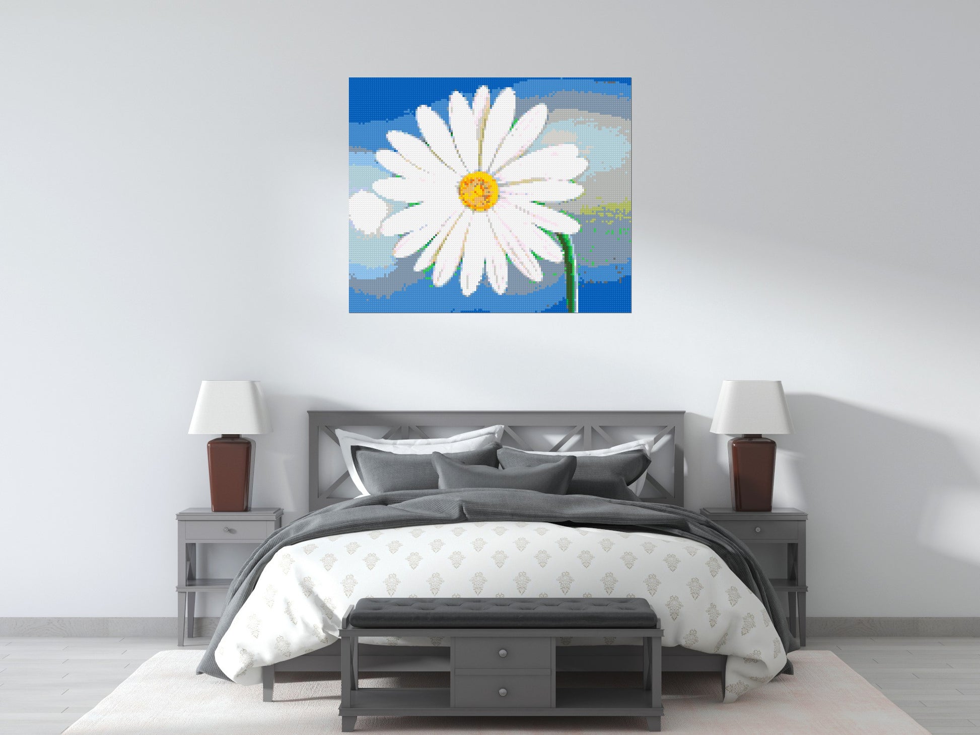 Margherite - Brick Art Mosaic Kit 6x5 scene