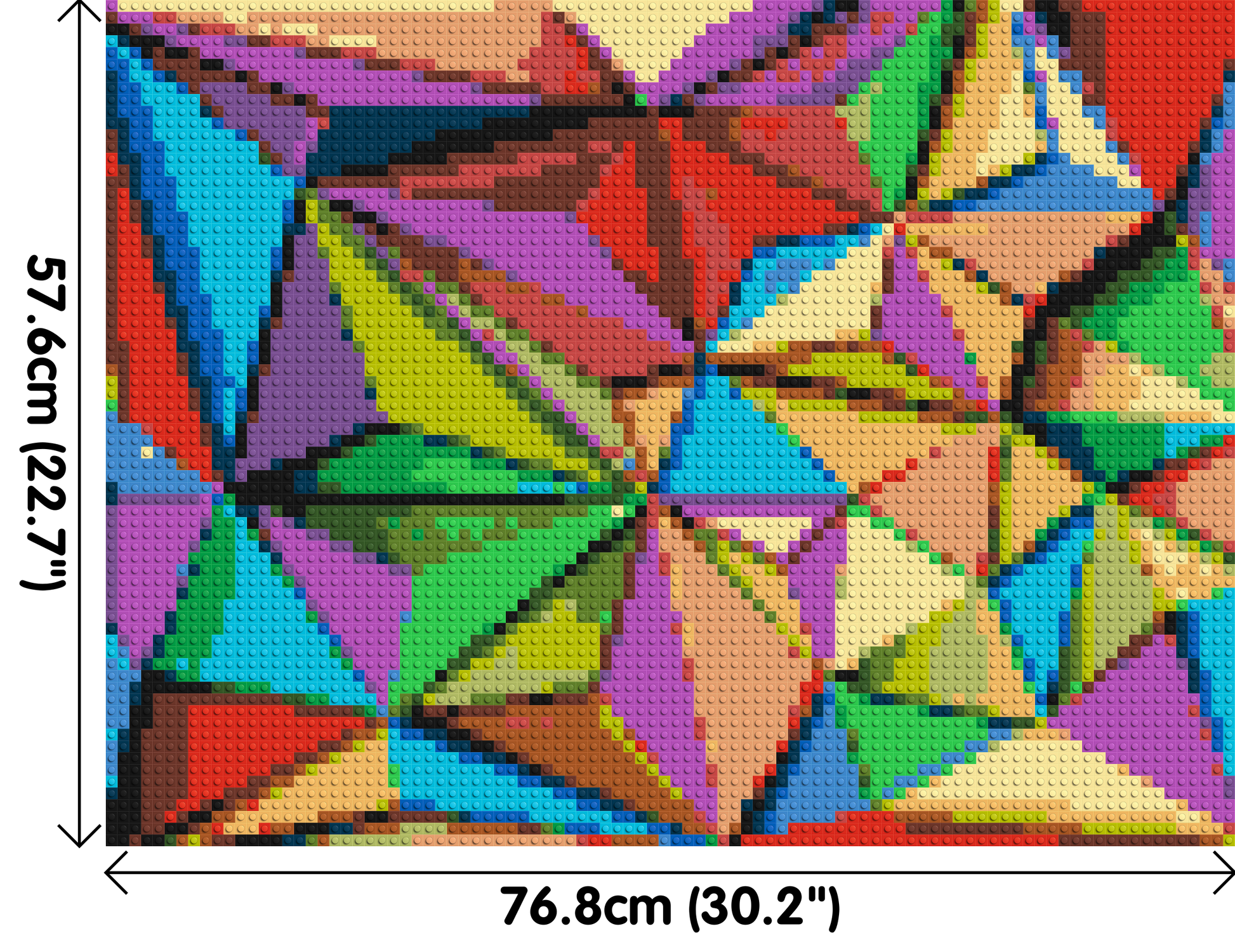 Abstract Pattern #9 - Brick Art Mosaic Kit 4x3 dimensions