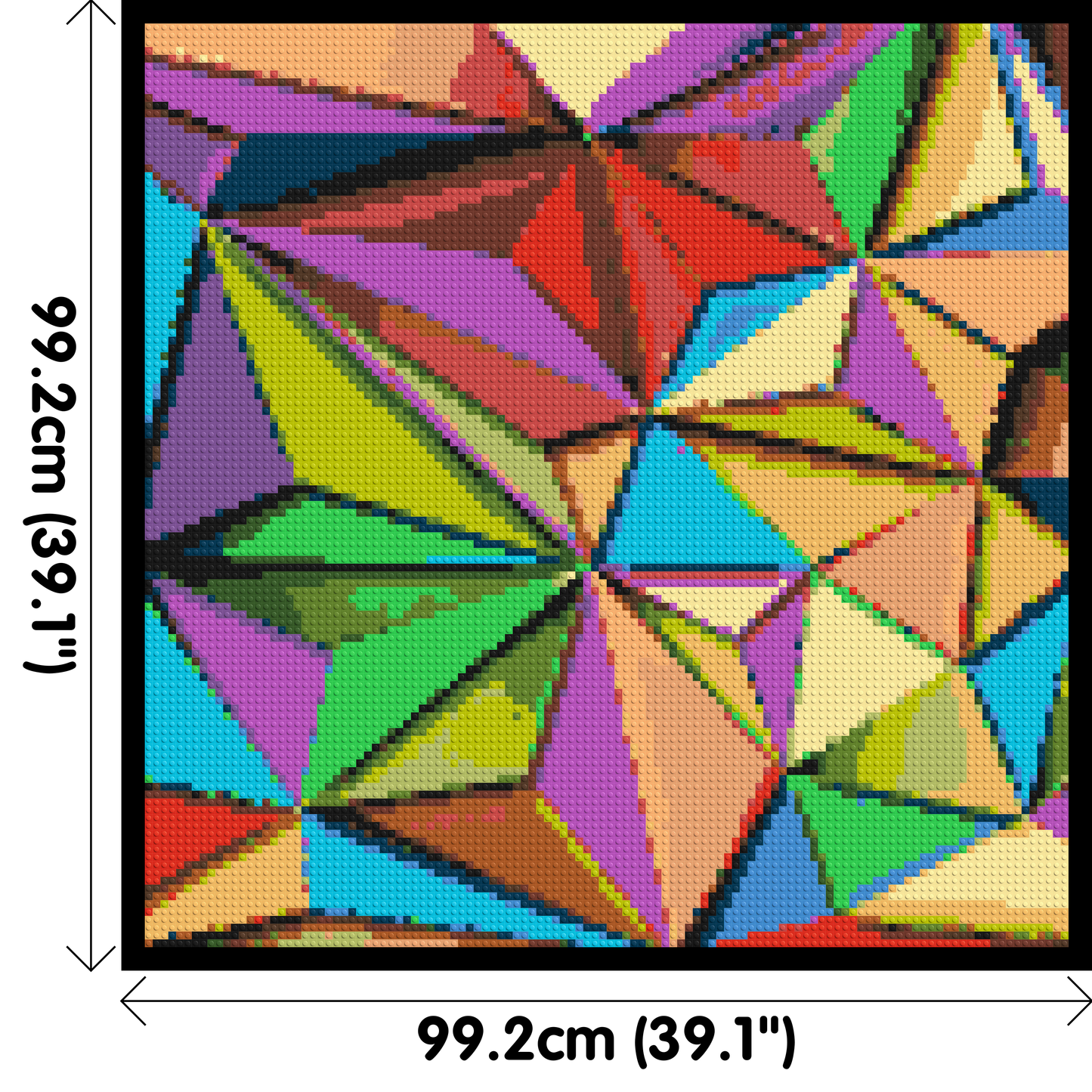 Abstract Pattern #9 - Brick Art Mosaic Kit 5x5 large