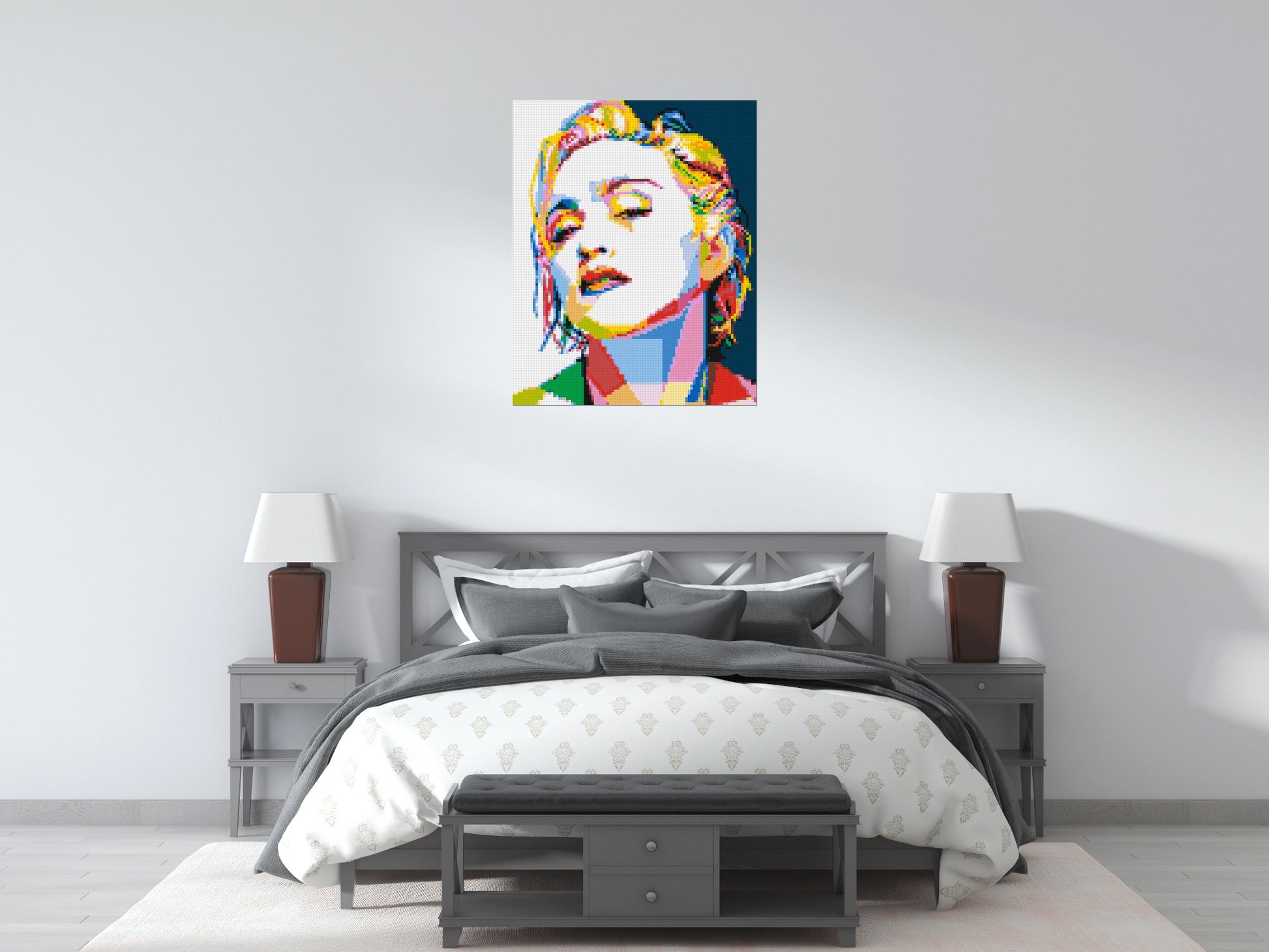 Madonna - Brick Art Mosaic Kit 4x5 scene