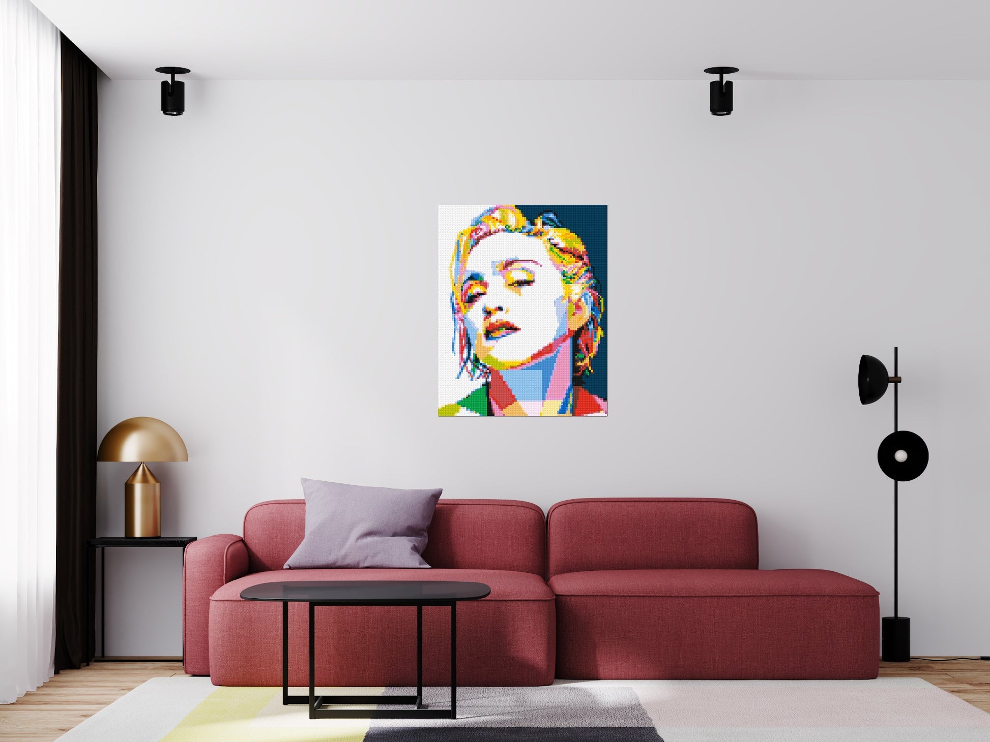 Madonna - Brick Art Mosaic Kit 4x5 scene