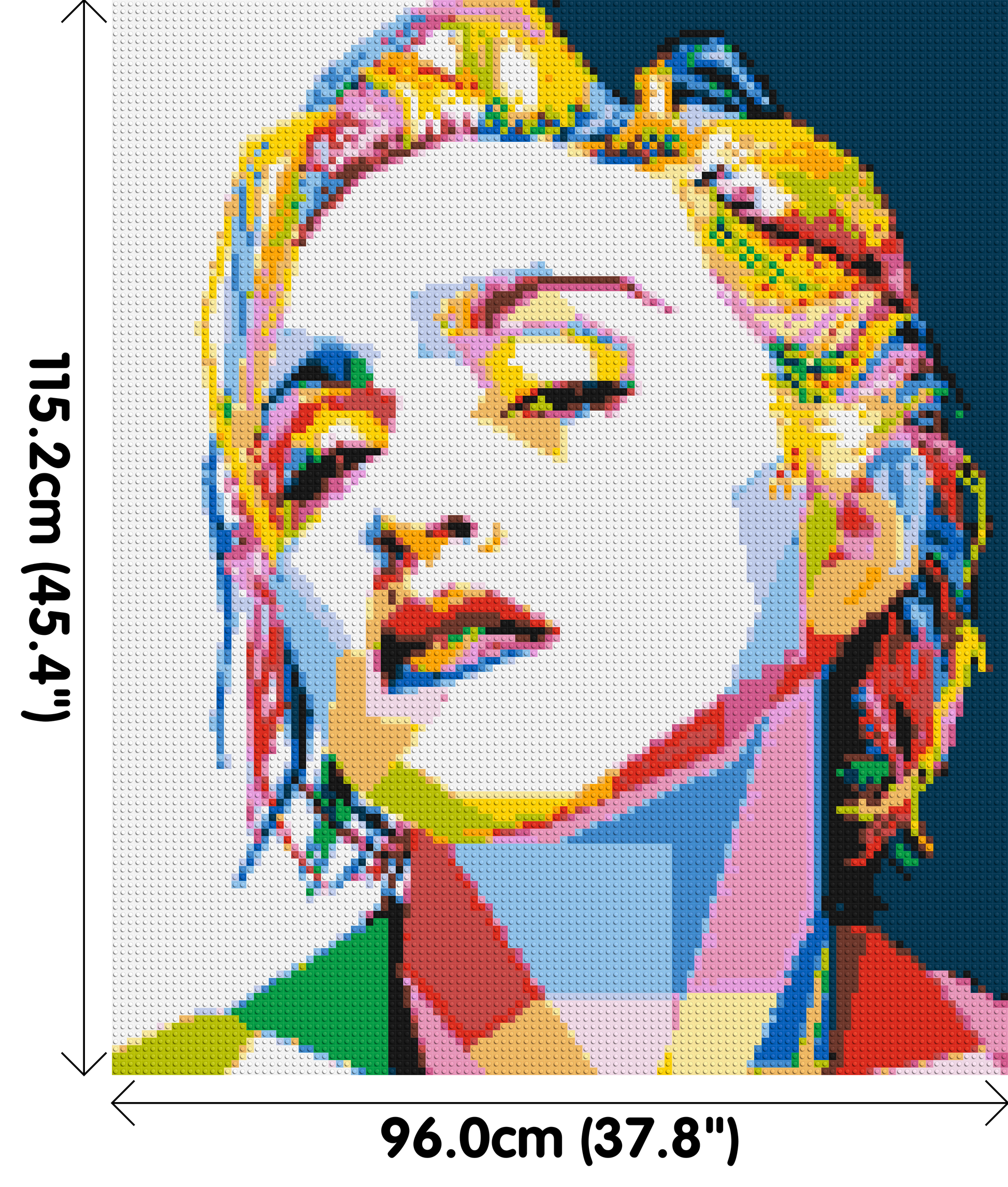 Madonna - Brick Art Mosaic Kit 5x6 dimensions