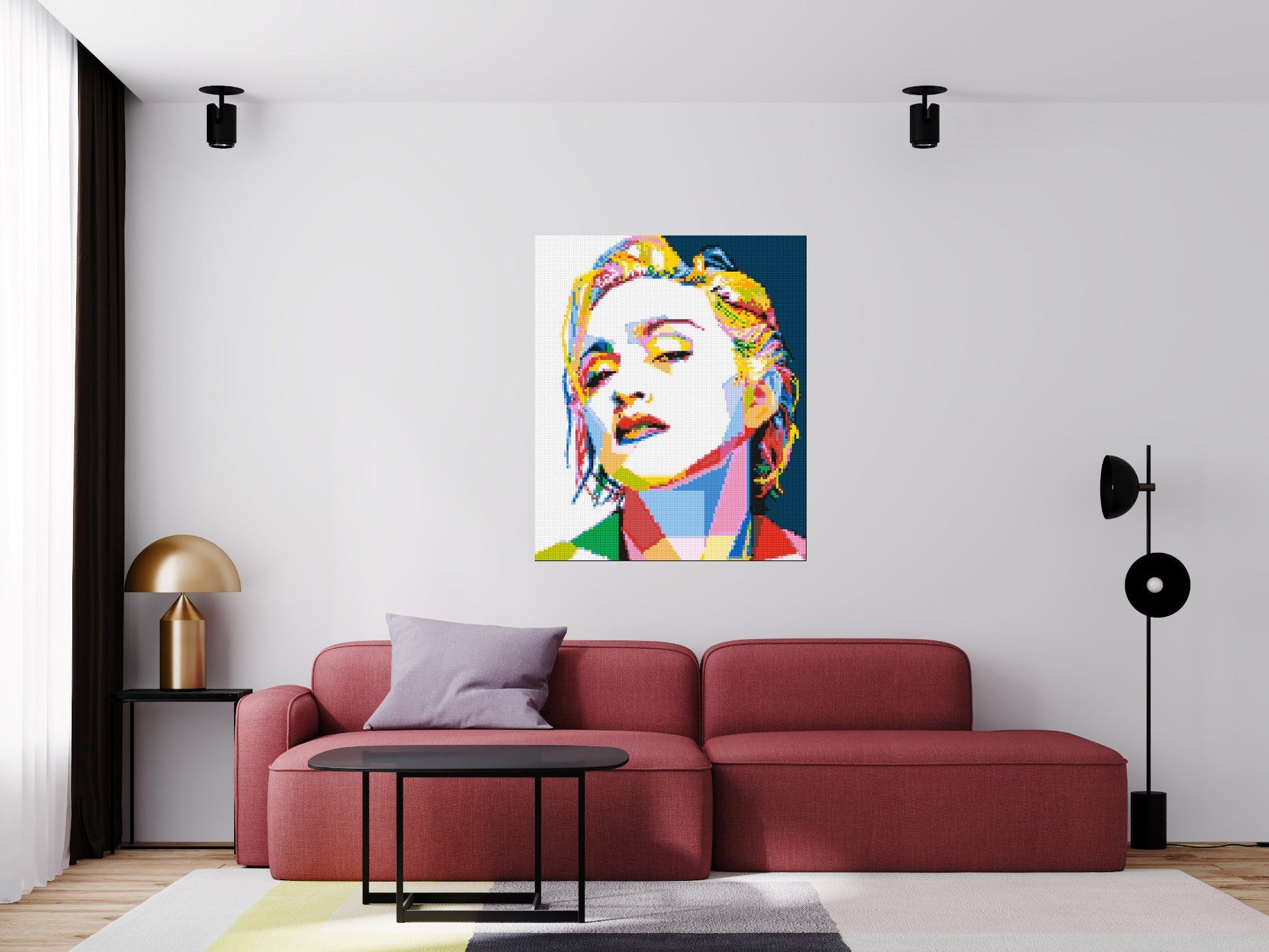 Madonna - Brick Art Mosaic Kit 5x6 scene