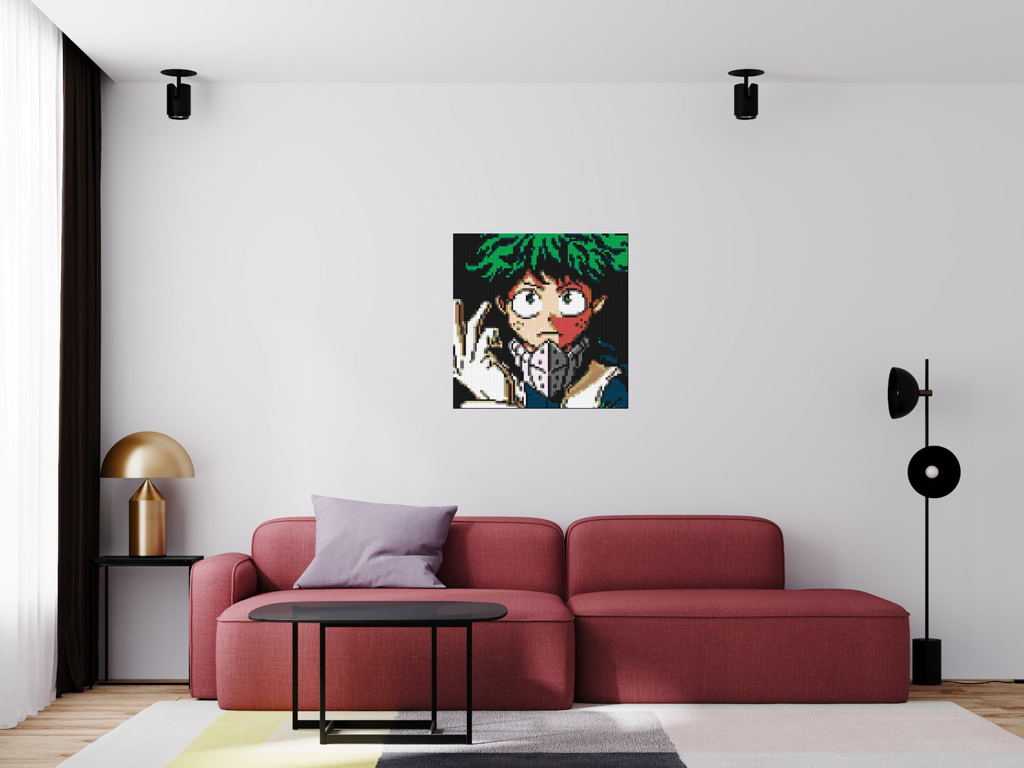 Izuku Midoriya Pixel Art - Brick Art Mosaic Kit 4x4 large