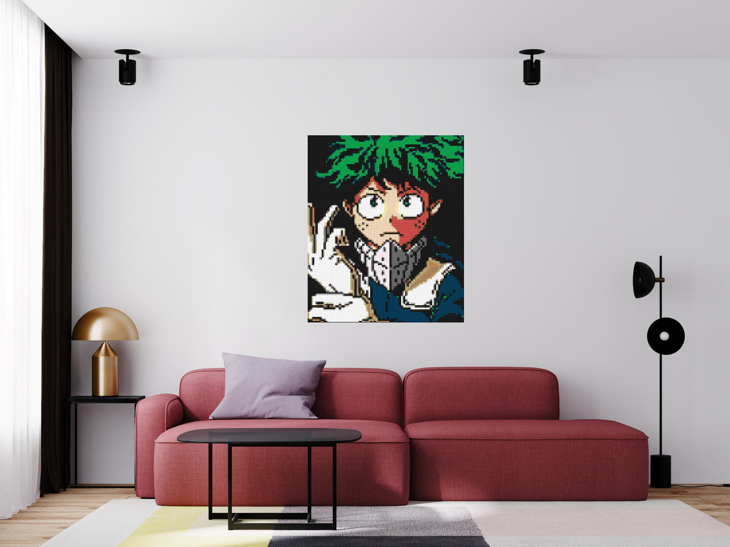 Izuku Midoriya Pixel Art - Brick Art Mosaic Kit 5x6 large