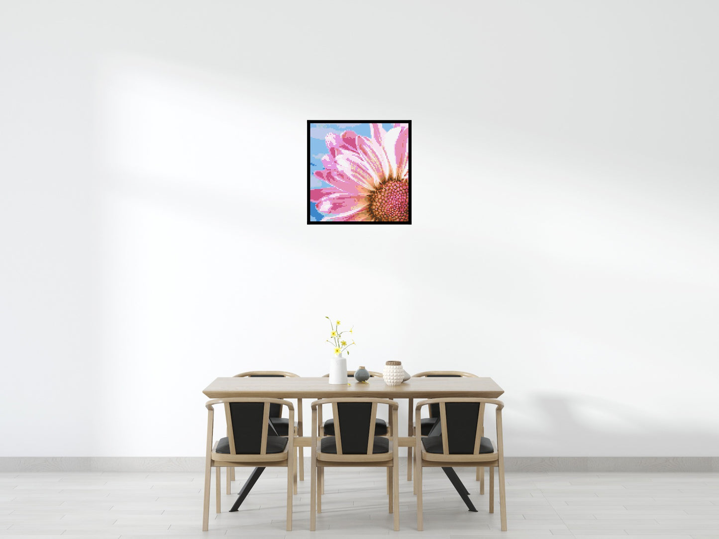 Pink Daisy - Brick Art Mosaic Kit 4x4 large