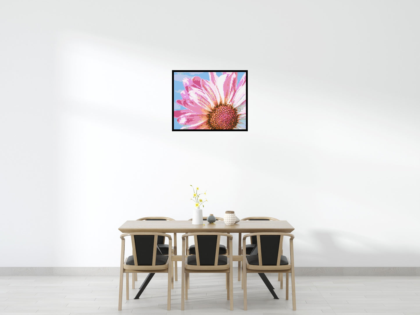 Pink Daisy - Brick Art Mosaic Kit 5x4 large