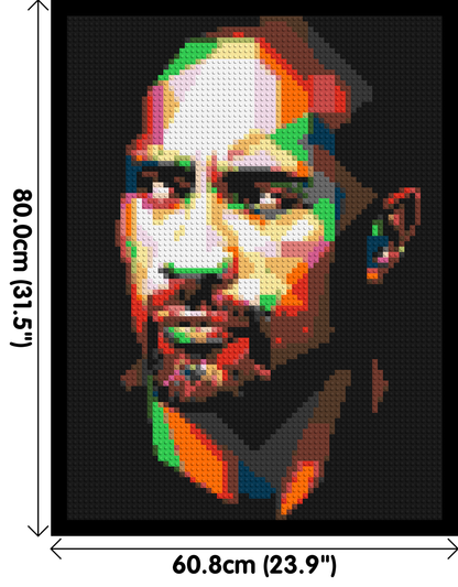 The Rock - Brick Art Mosaic Kit 3x4 large