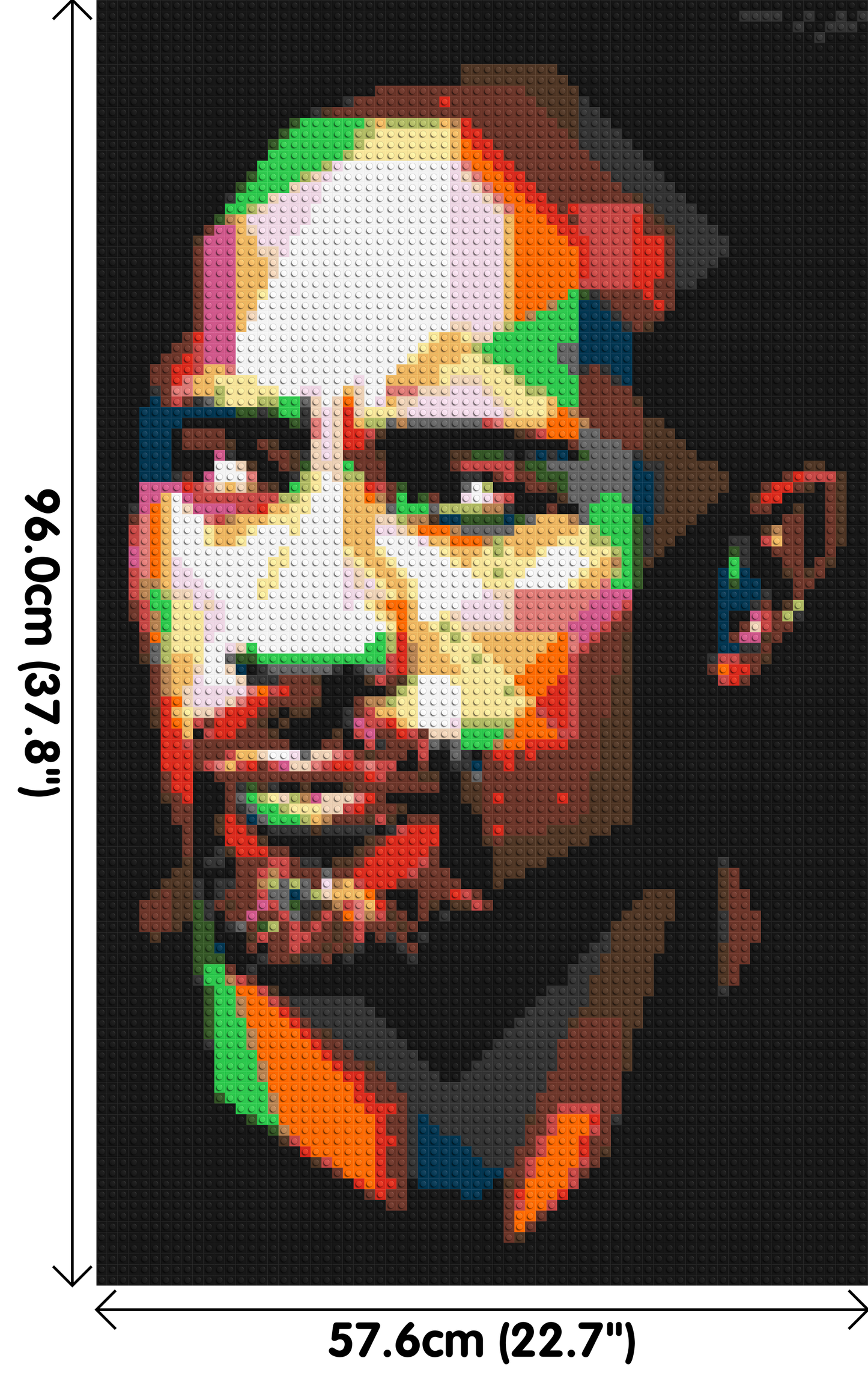 The Rock - Brick Art Mosaic Kit 3x5 large