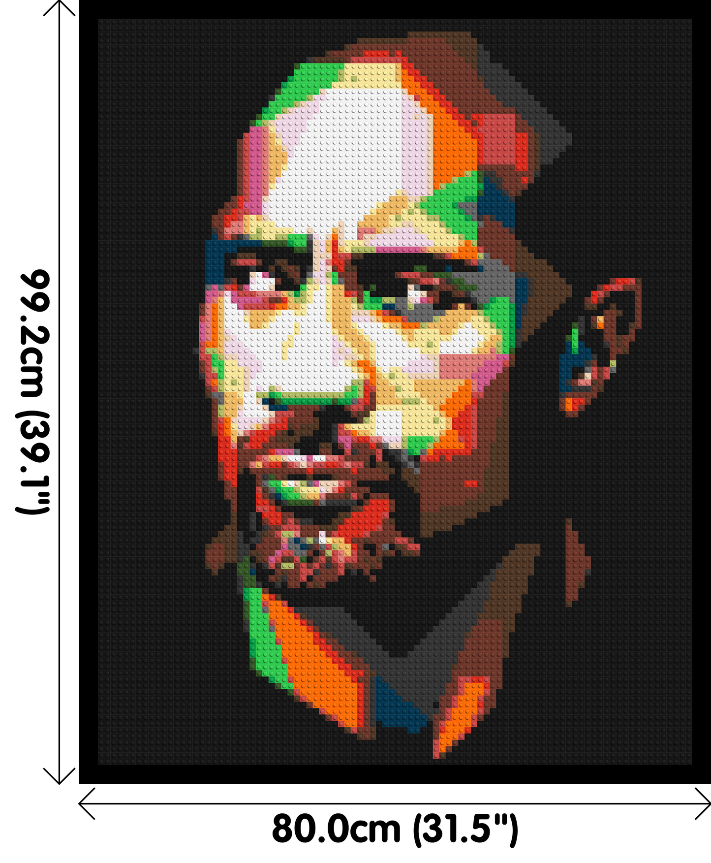 The Rock - Brick Art Mosaic Kit 4x5 large