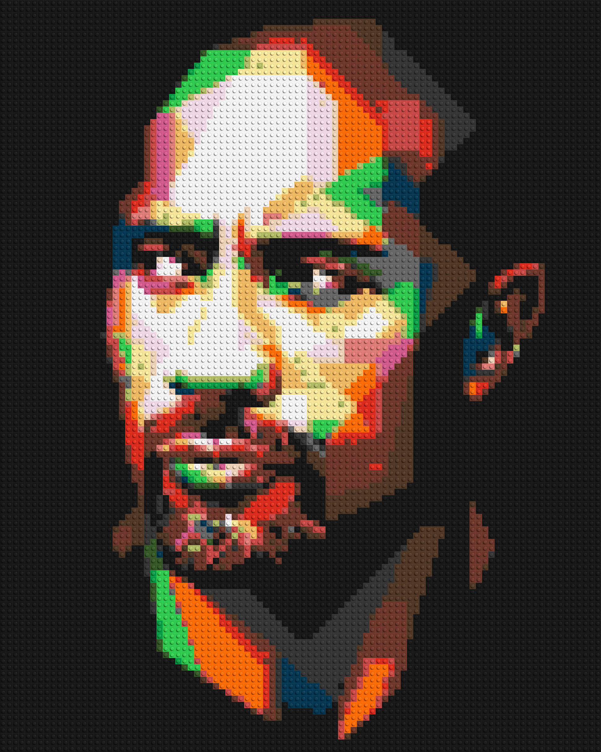 The Rock - Brick Art Mosaic Kit 4x5 large