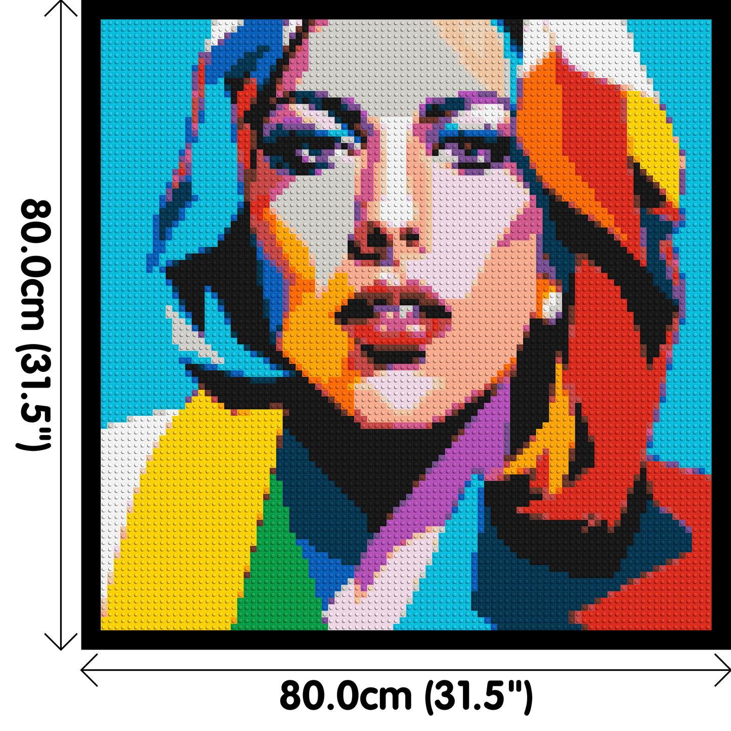 Lady Gaga - Brick Art Mosaic Kit 4x4 large