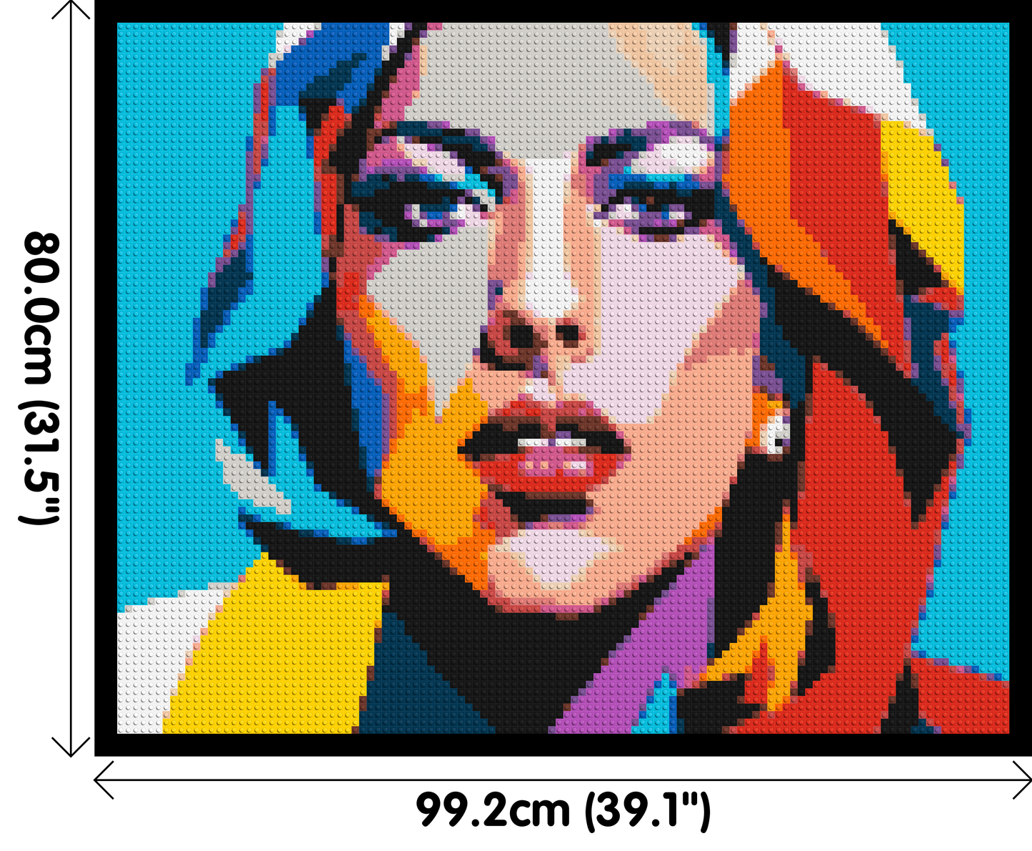 Lady Gaga - Brick Art Mosaic Kit 5x4 large