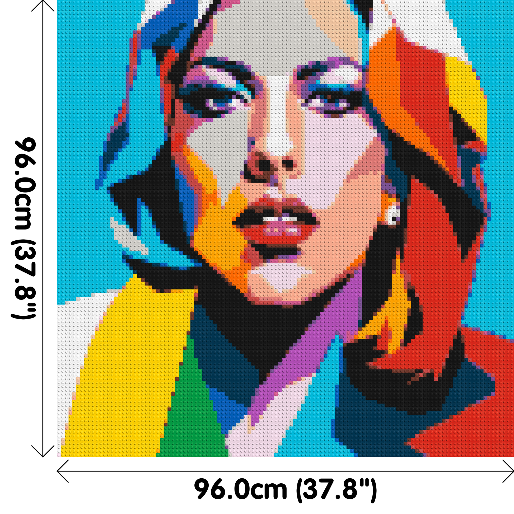 Lady Gaga - Brick Art Mosaic Kit 5x5 dimensions