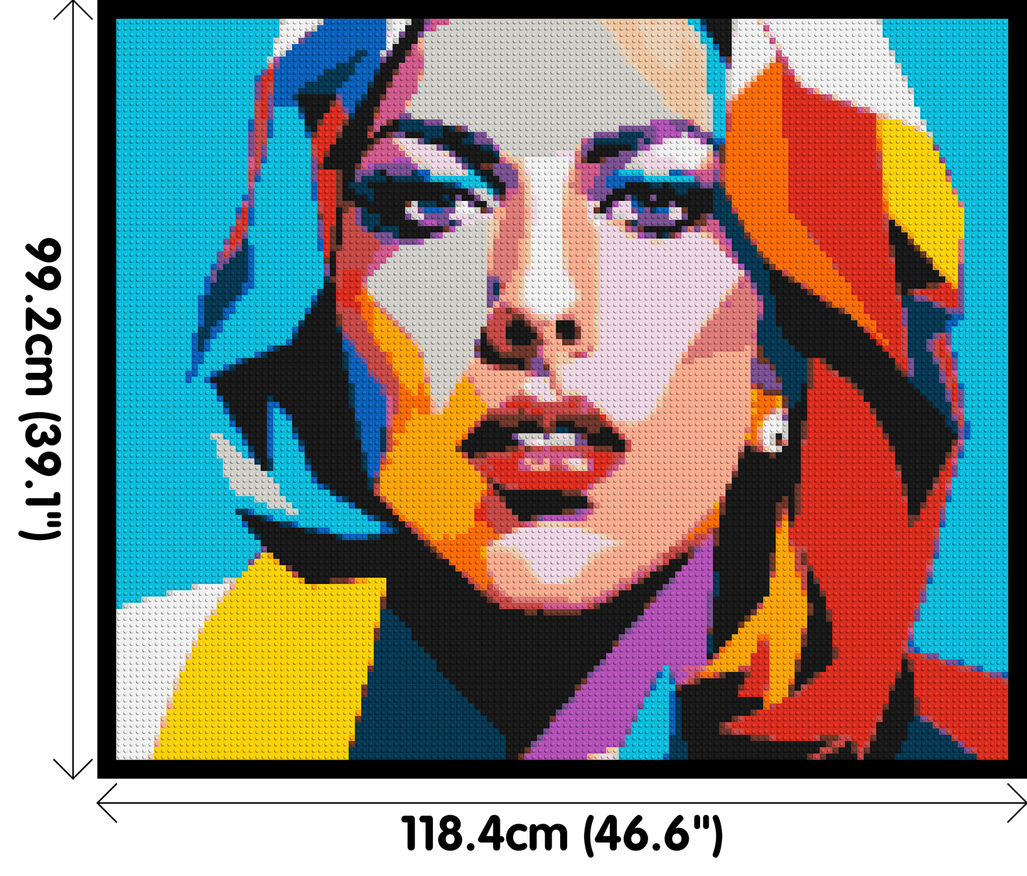 Lady Gaga - Brick Art Mosaic Kit 6x5 large