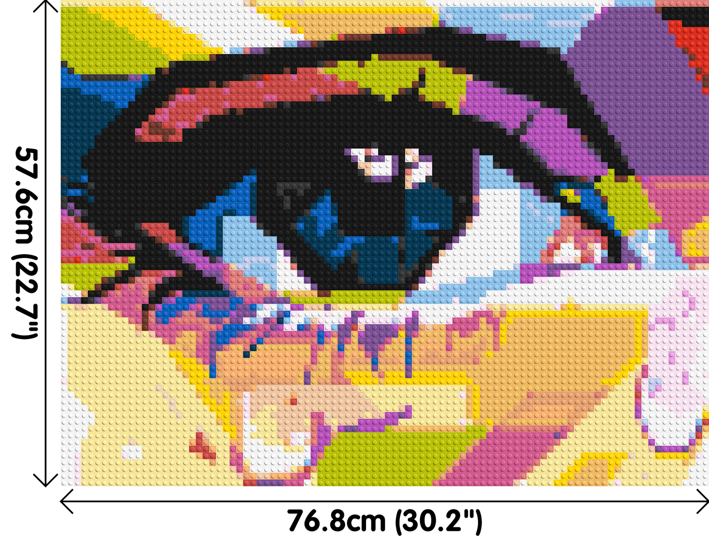 Crying Eye - Brick Art Mosaic Kit 4x3 large