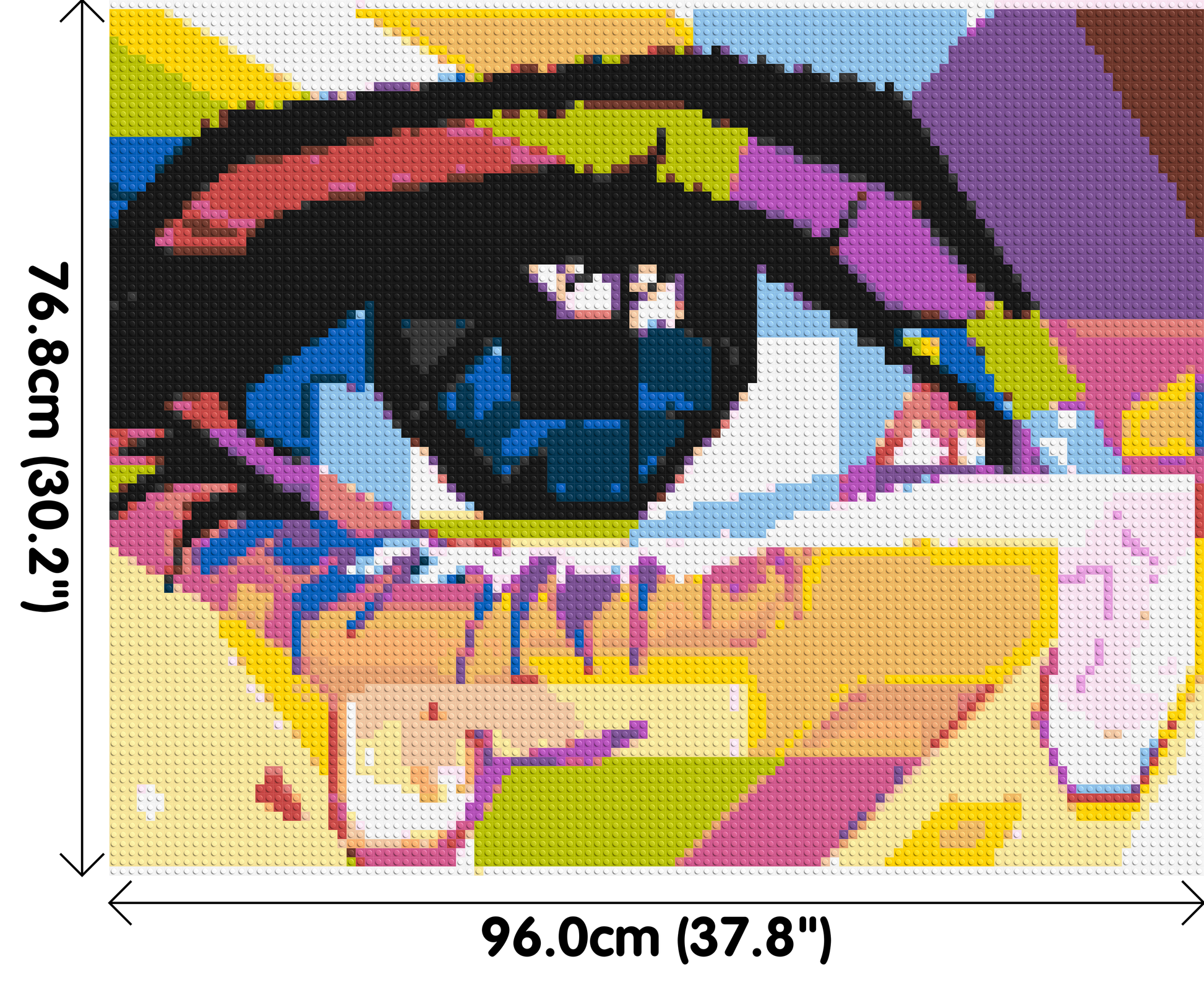 Crying Eye - Brick Art Mosaic Kit 5x4 dimensions