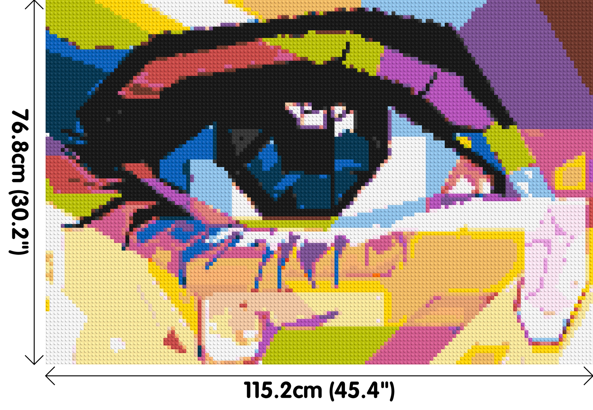 Crying Eye - Brick Art Mosaic Kit 6x4 dimensions