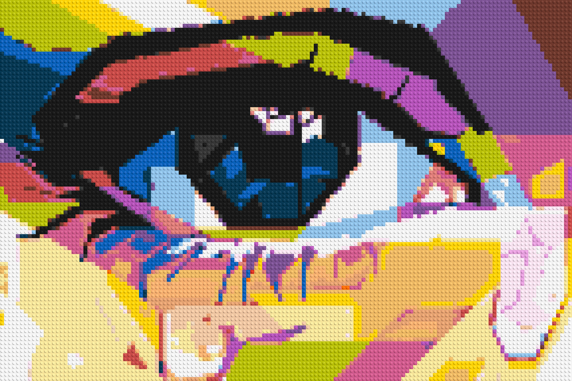 Crying Eye - Brick Art Mosaic Kit 6x4 large
