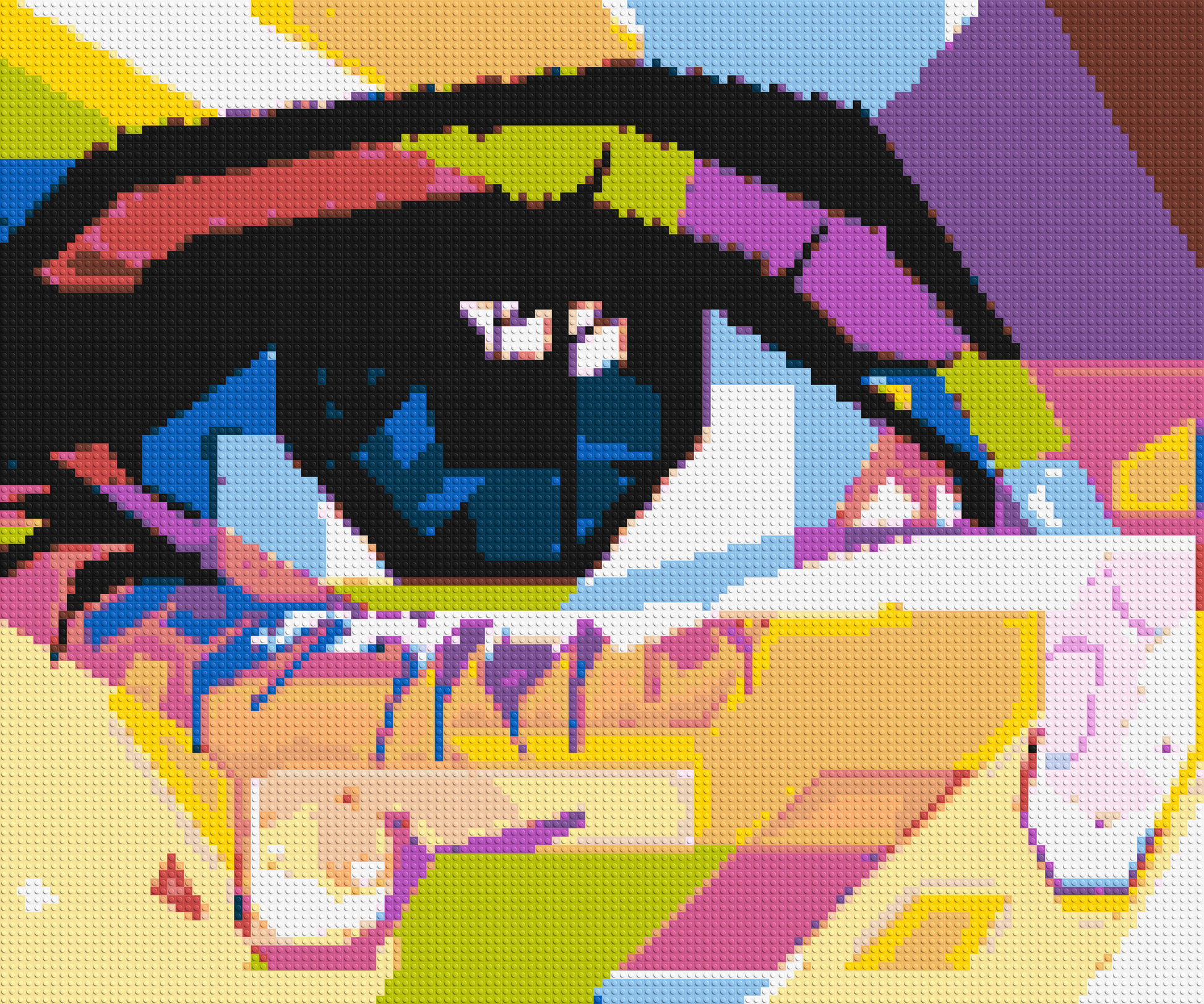 Crying Eye - Brick Art Mosaic Kit 6x5 large