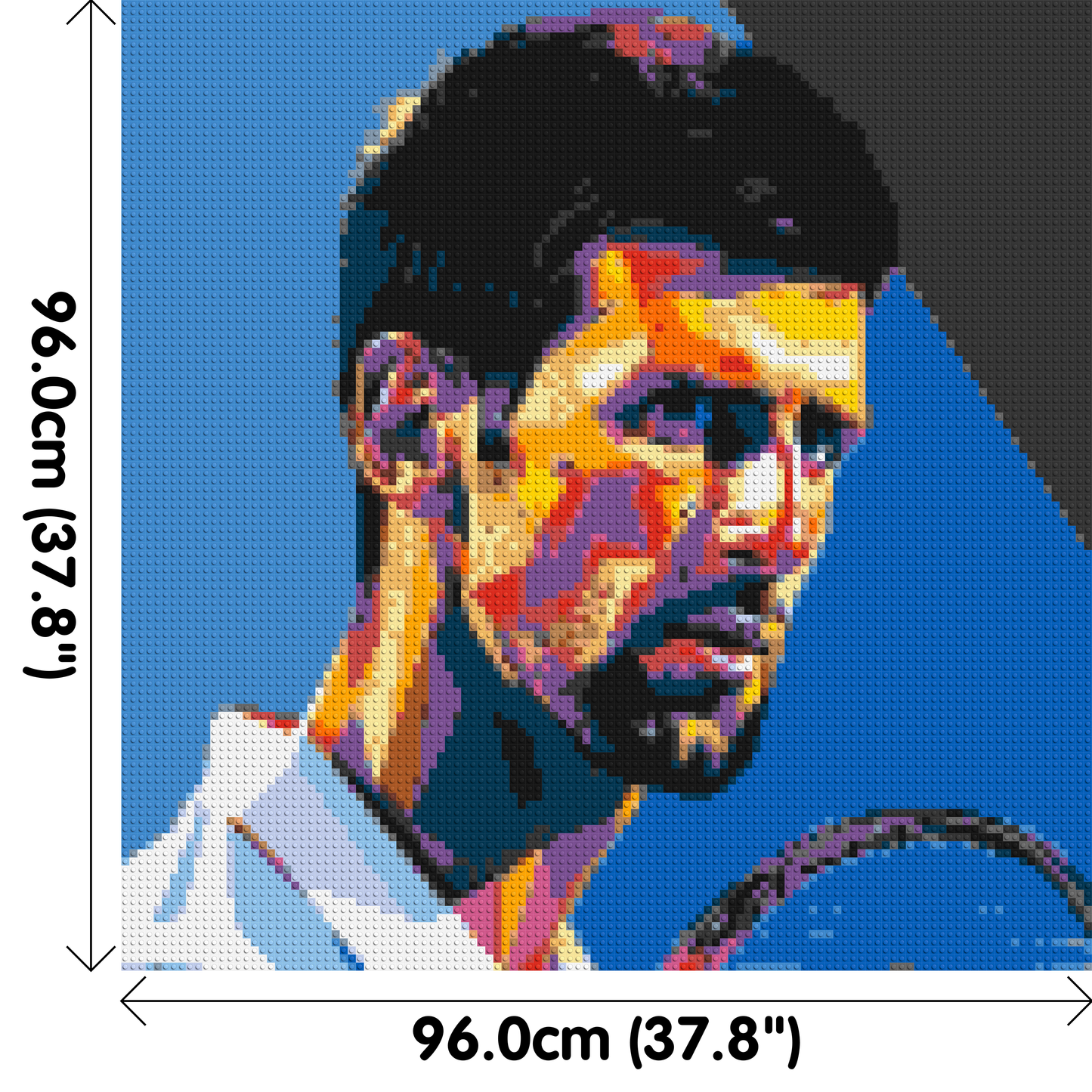 Novak Djokovic - Brick Art Mosaic Kit 5x5 large