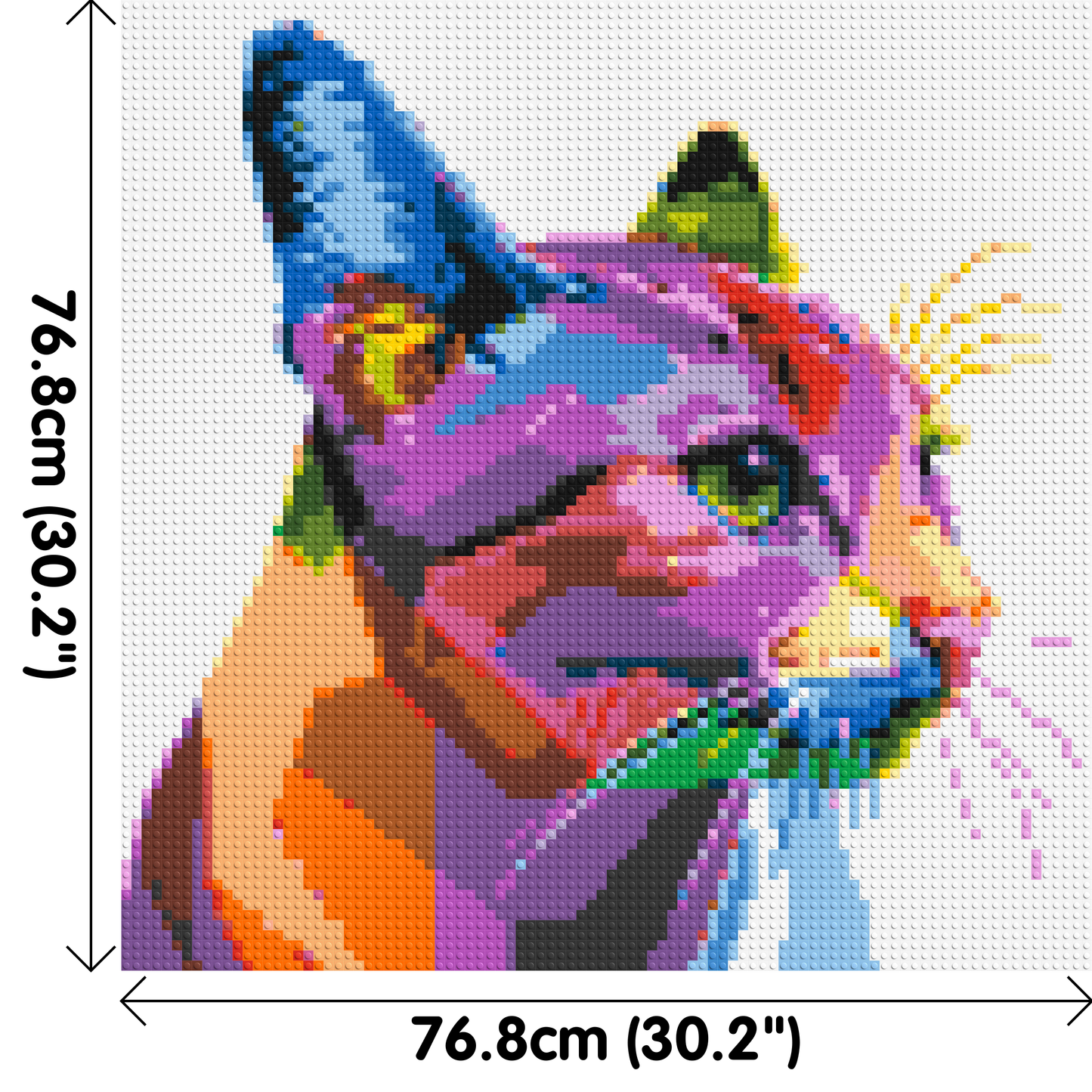 Cat #1 Colourful Pop Art - Brick Art Mosaic Kit 4x4 large