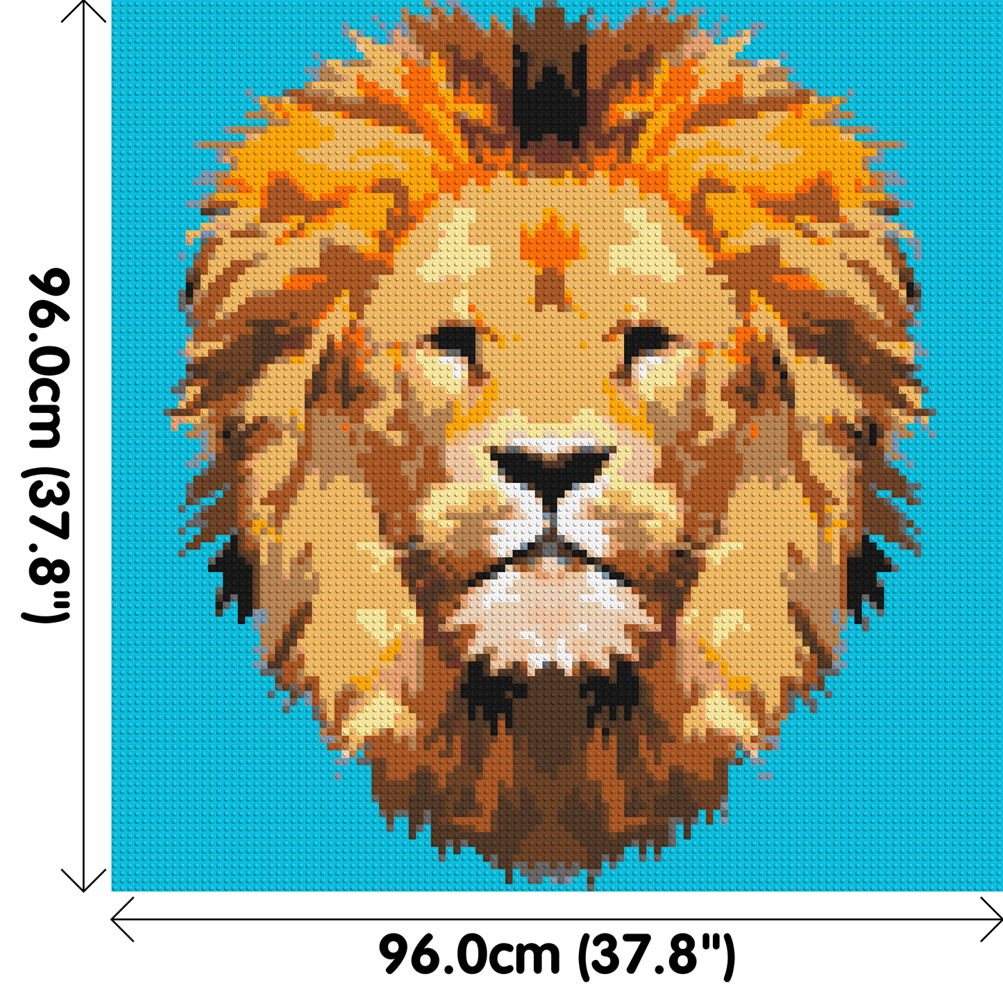 Lion King Pop Art - Brick Art Mosaic Kit 5x5 large