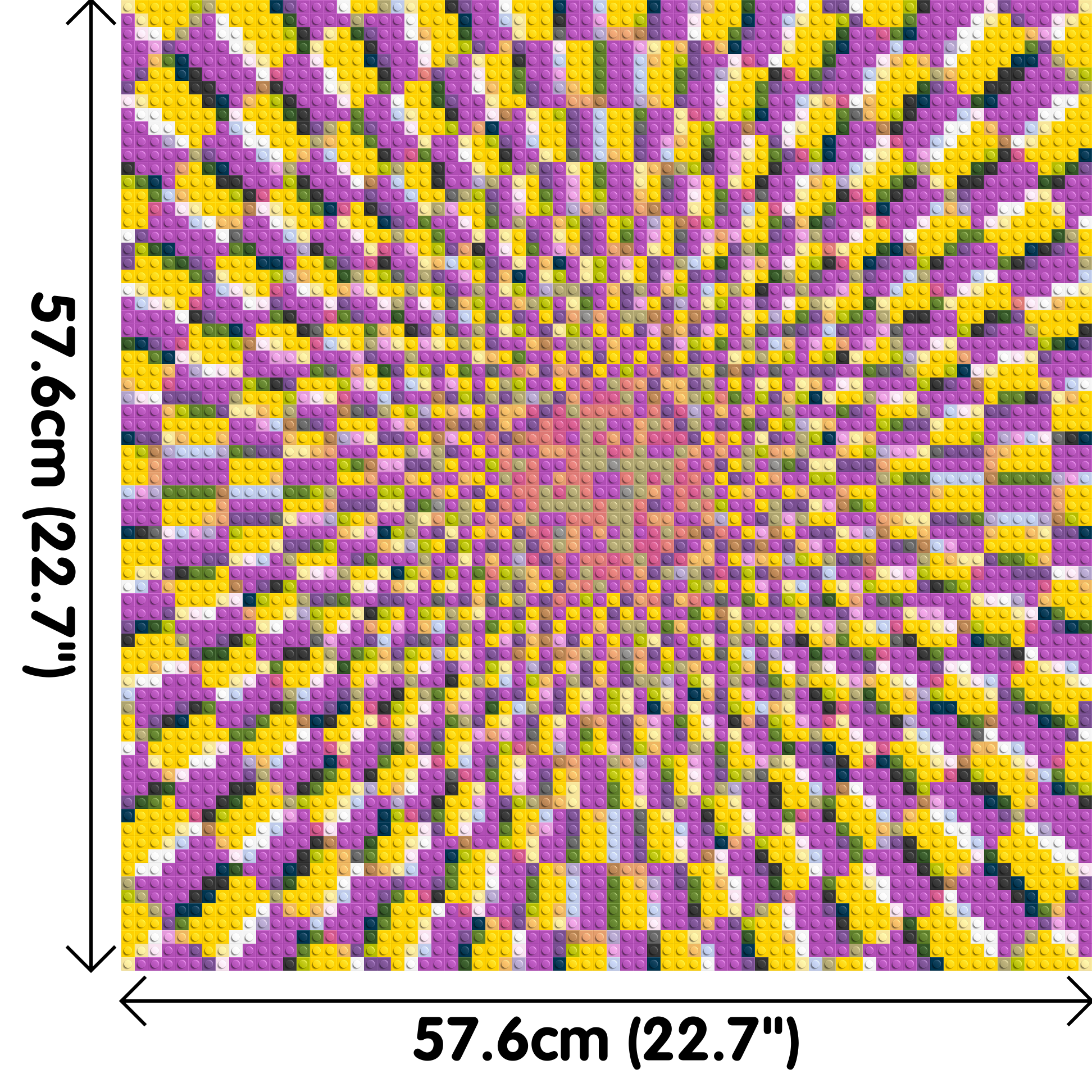 Abstract Pattern #5 - Brick Art Mosaic Kit 3x3 dimensions