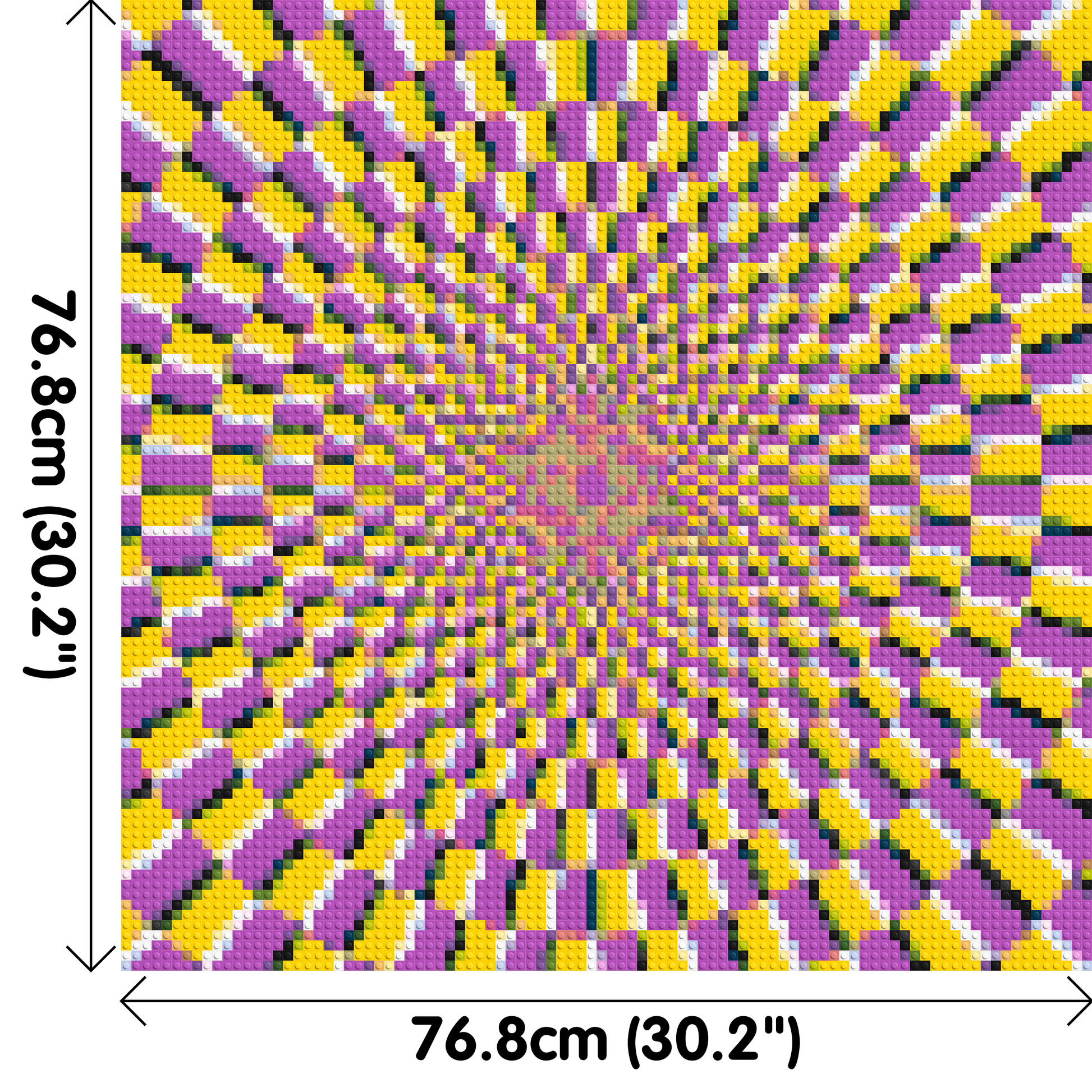 Abstract Pattern #5 - Brick Art Mosaic Kit 4x4 dimensions