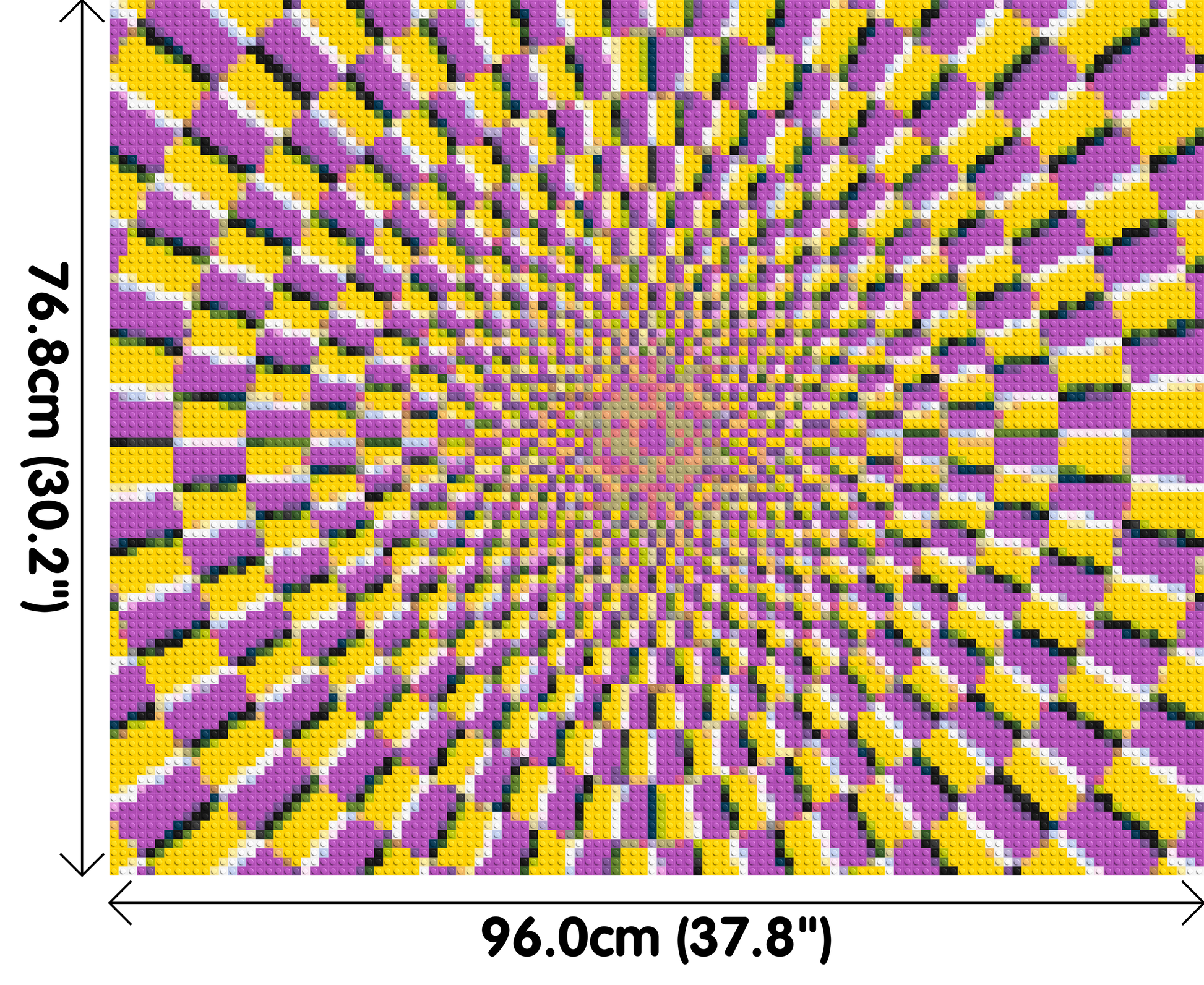 Abstract Pattern #5 - Brick Art Mosaic Kit 5x4 dimensions