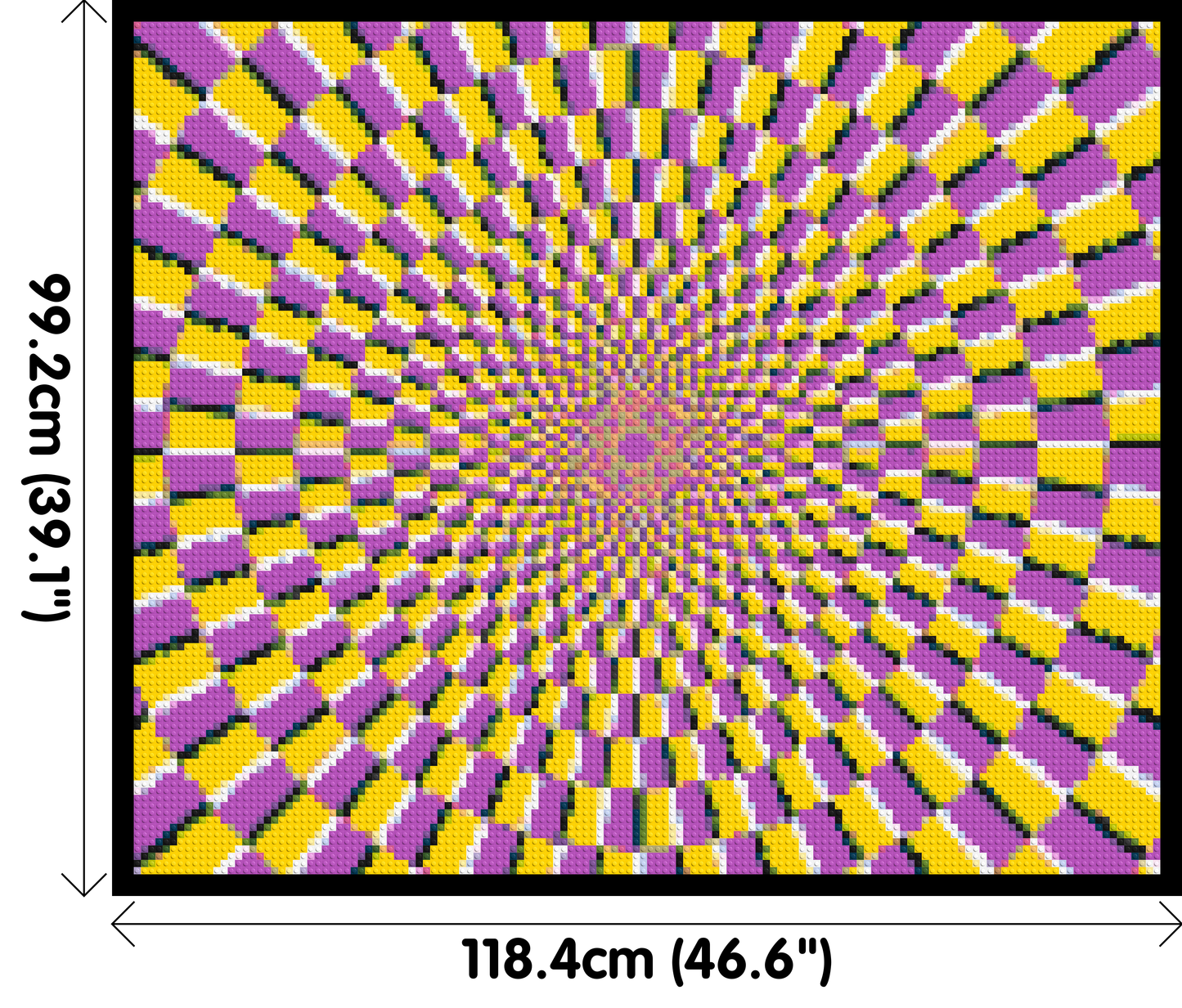 Abstract Pattern #5 - Brick Art Mosaic Kit 6x5 large