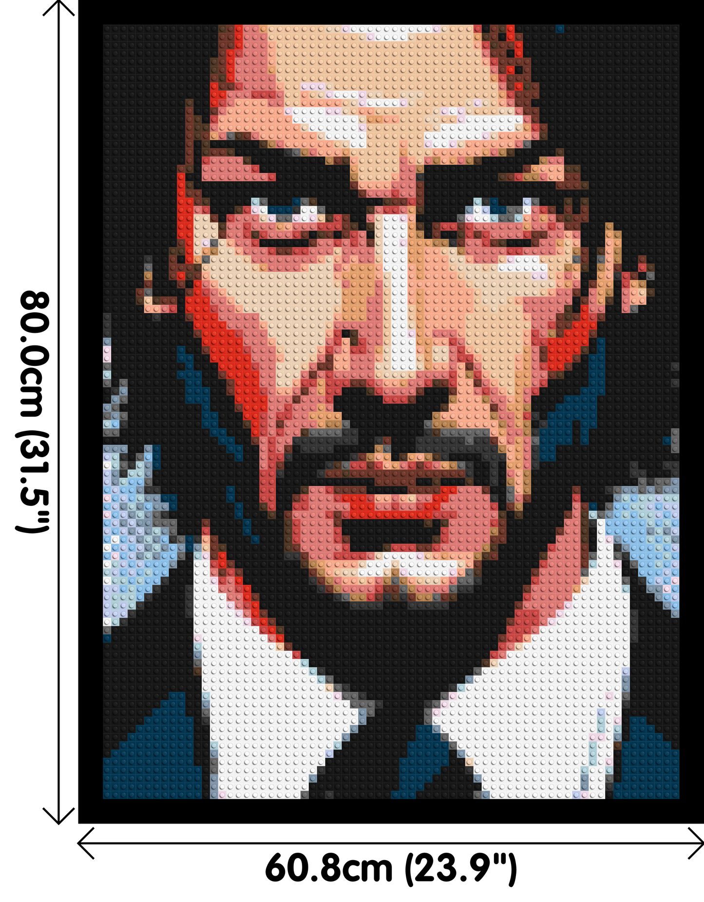 Keanu Reeves as John Wick - Brick Art Mosaic Kit 3x4 large