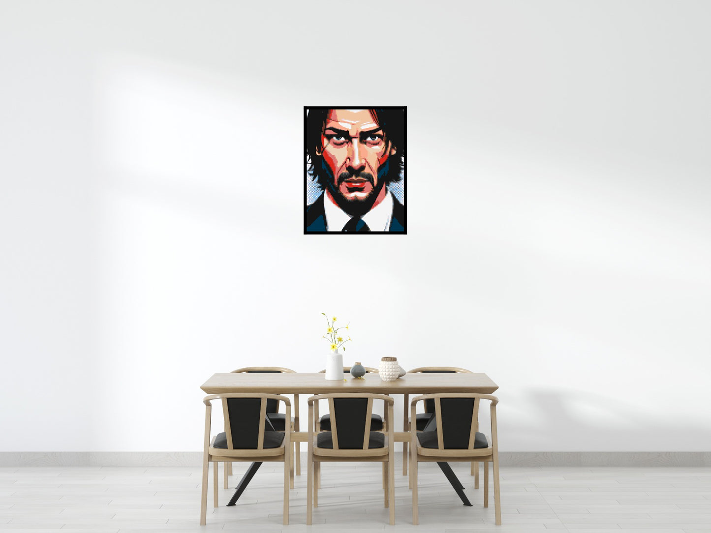 Keanu Reeves as John Wick - Brick Art Mosaic Kit 4x5 large