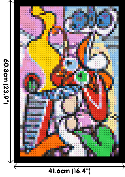 Great Still Life on a Pedestal by Pablo Picasso - Brick Art Mosaic Kit 2x3 large
