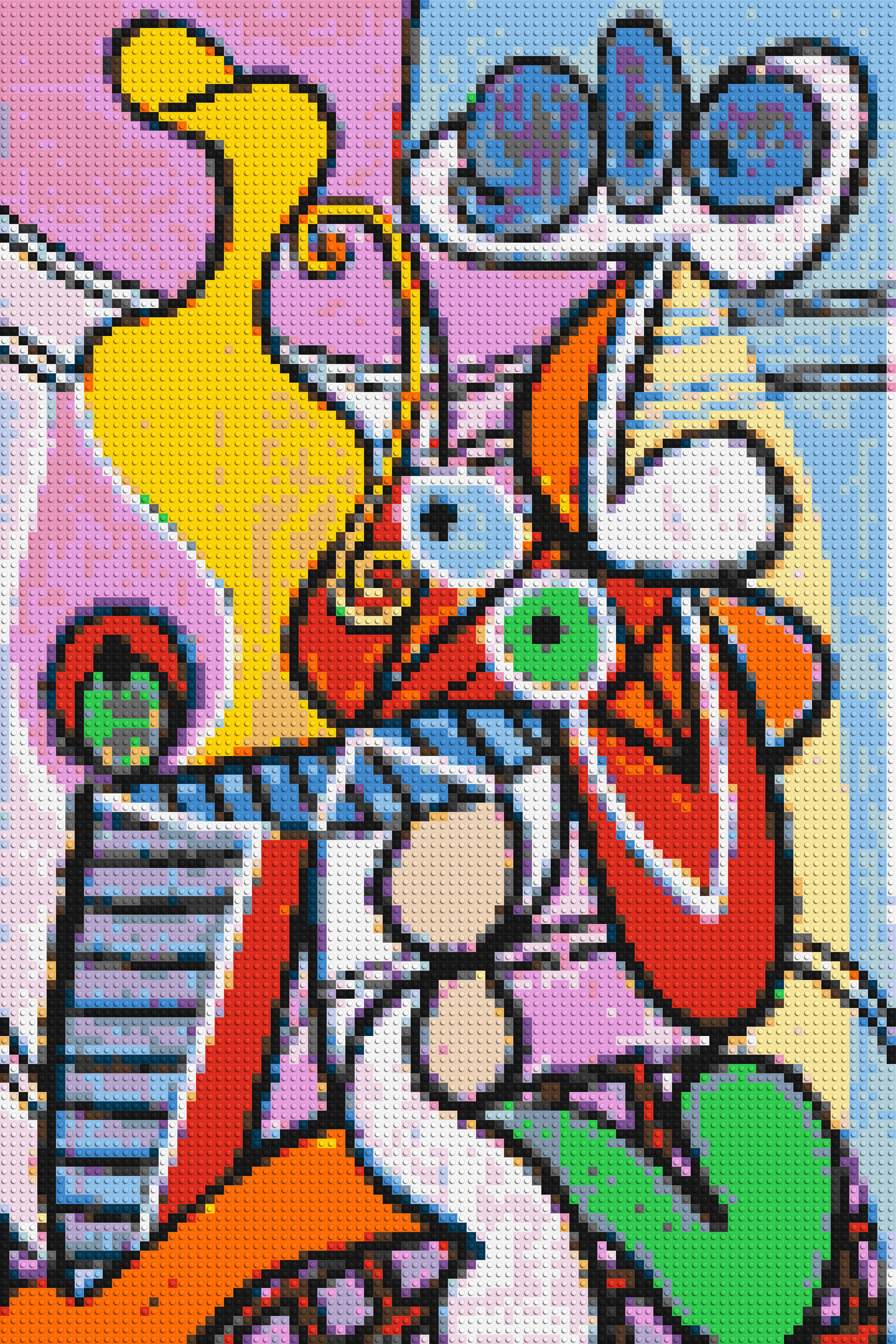 Great Still Life on a Pedestal by Pablo Picasso - Brick Art Mosaic Kit 4x6 large