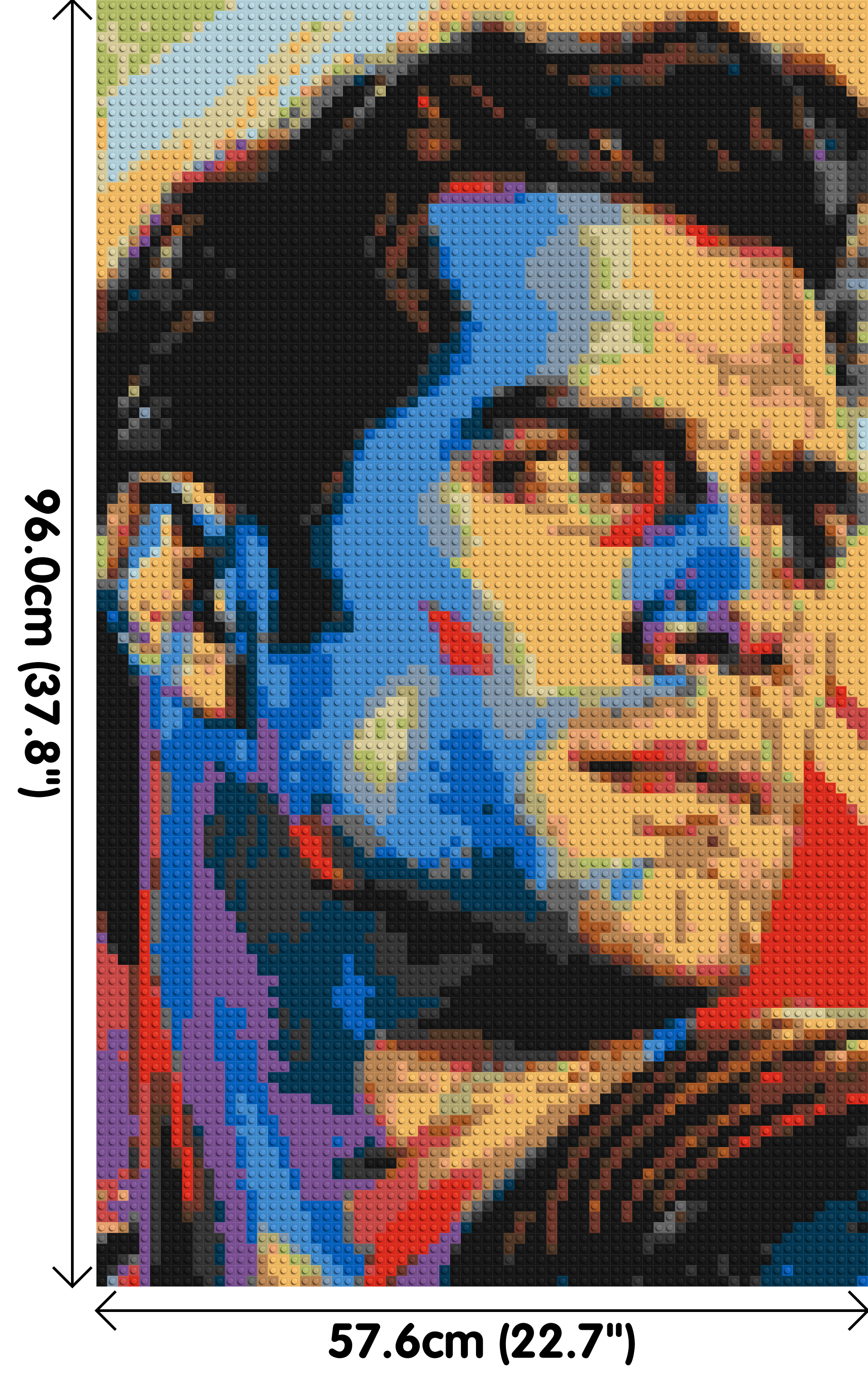 Henry Cavill - Brick Art Mosaic Kit 3x5 dimensions