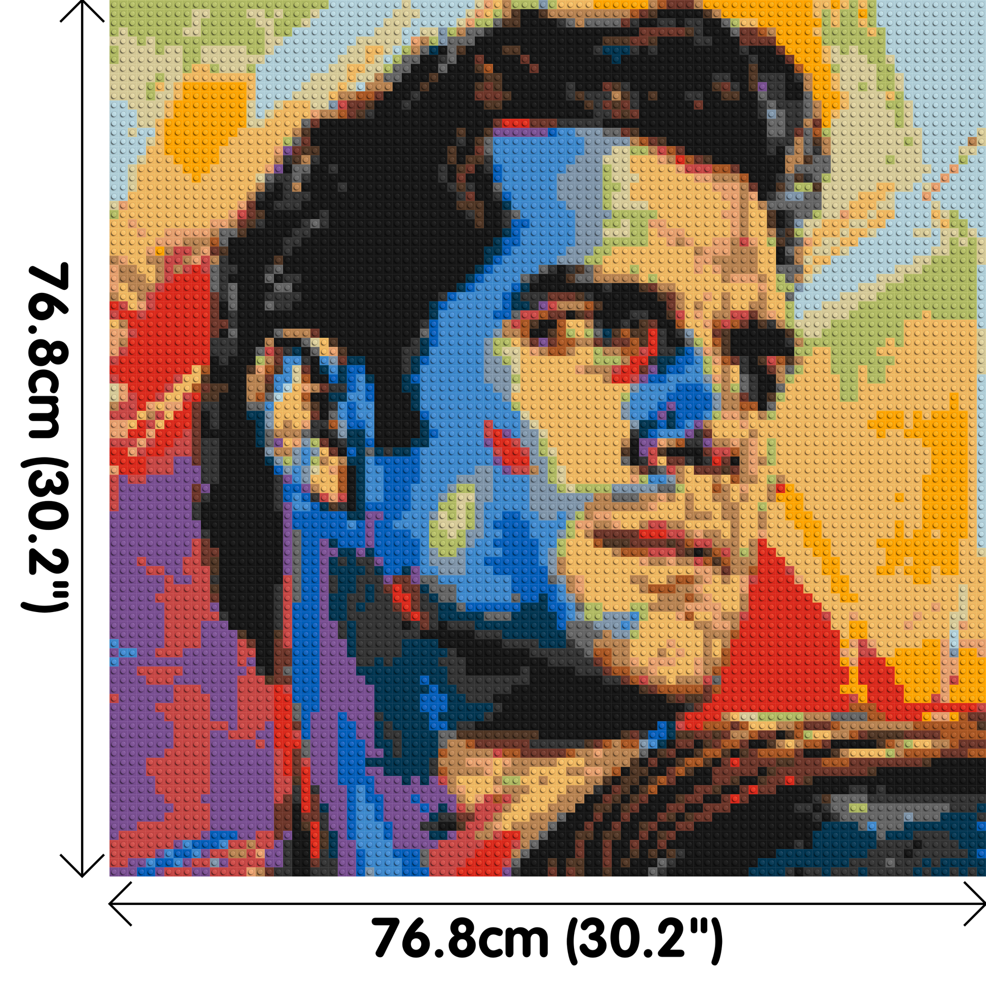 Henry Cavill - Brick Art Mosaic Kit 4x4 dimensions