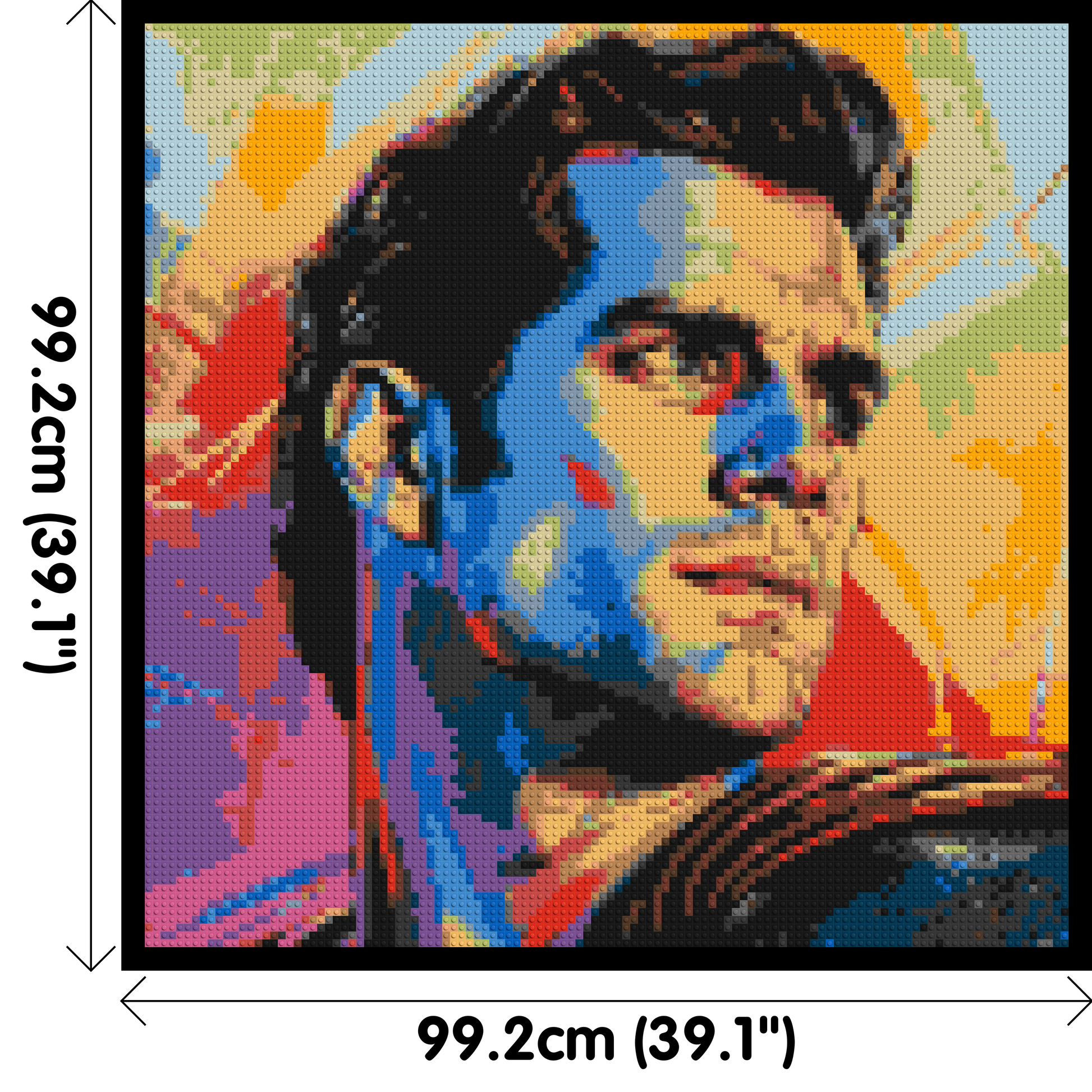 Henry Cavill - Brick Art Mosaic Kit 5x5 dimensions with frame