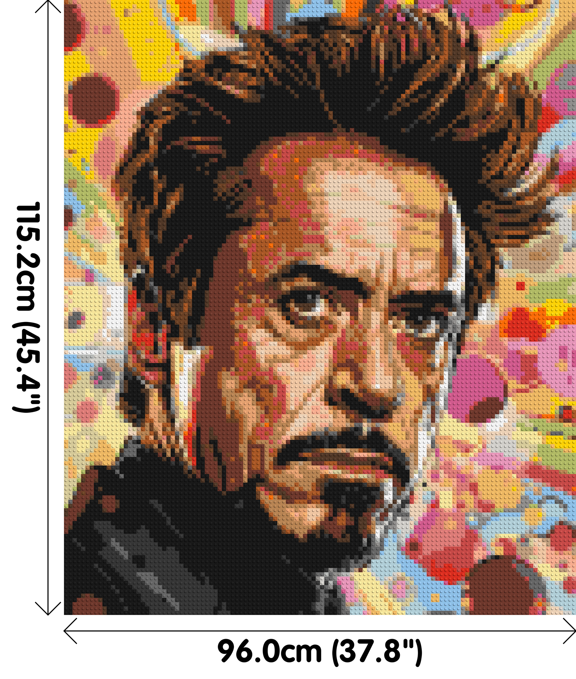 Robert Downey Jr. - Brick Art Mosaic Kit 5x6 dimensions