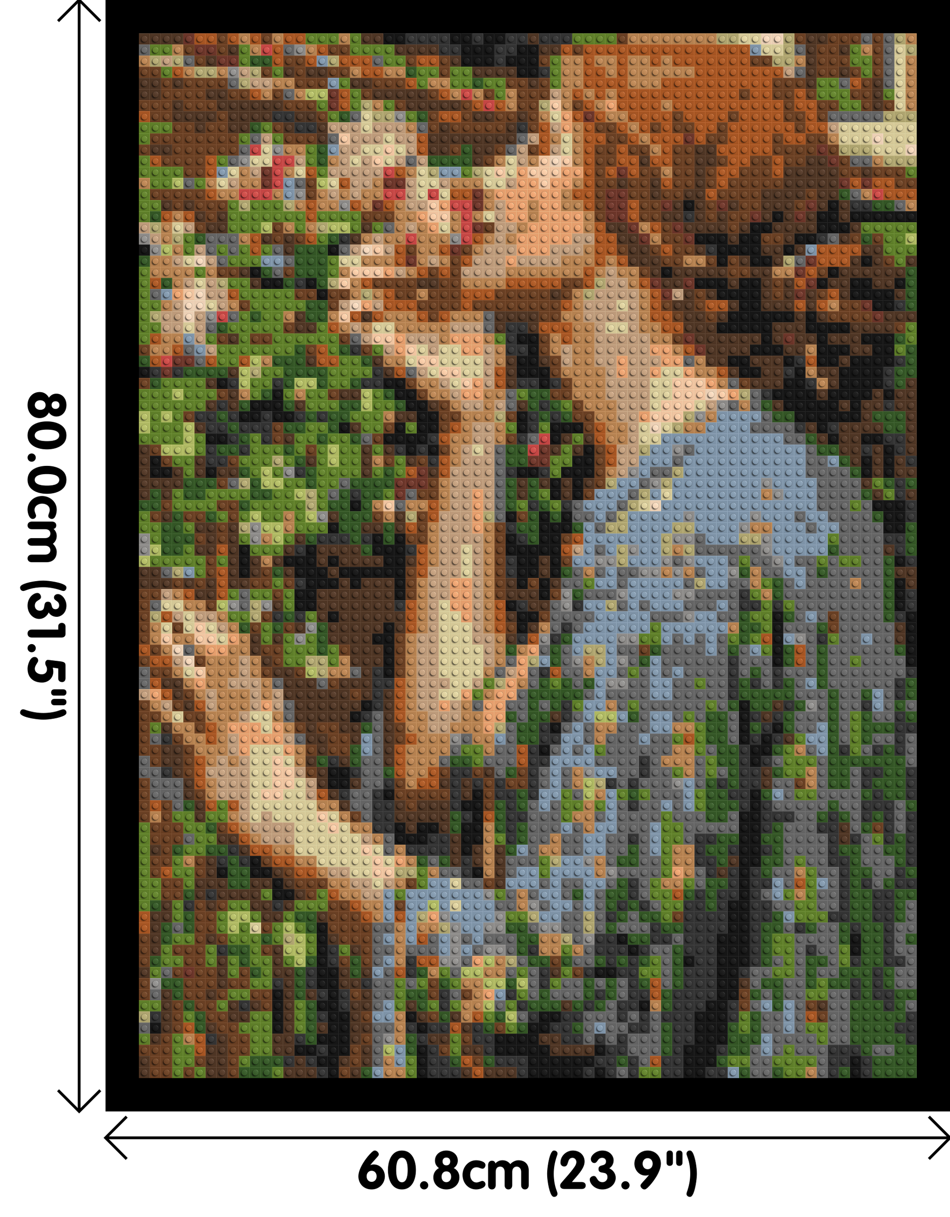 The Soul of The Rose by J. W. Waterhouse - Brick Art Mosaic Kit 3x4 dimensions with frame