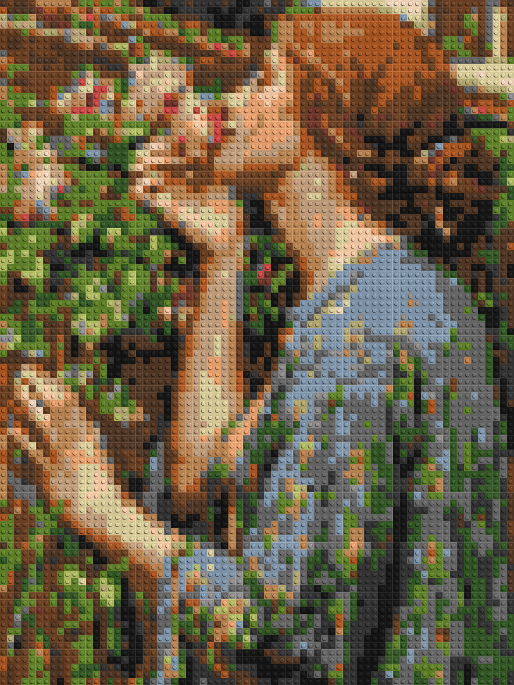 The Soul of The Rose by J. W. Waterhouse - Brick Art Mosaic Kit 3x4 large