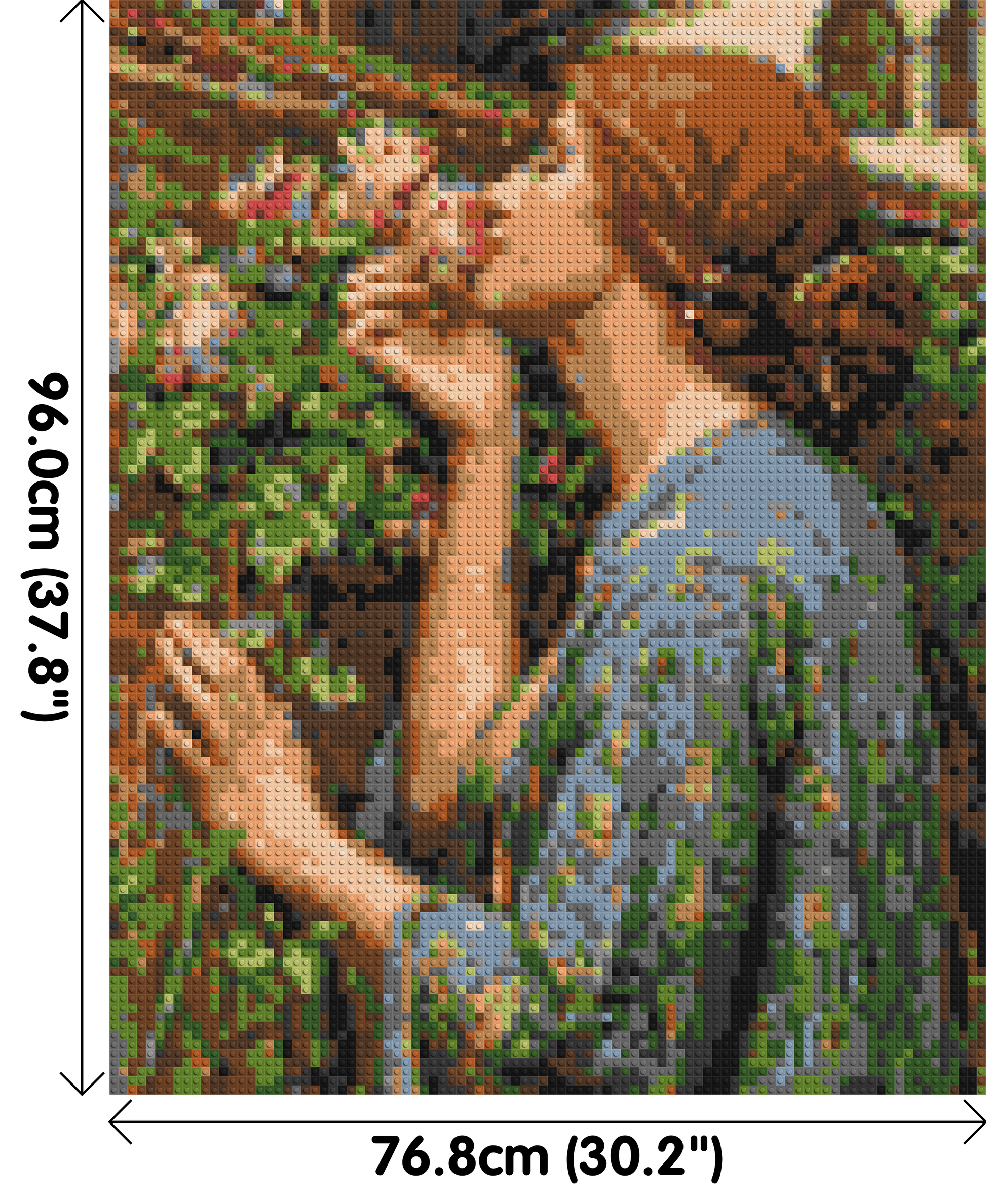 The Soul of The Rose by J. W. Waterhouse - Brick Art Mosaic Kit 4x5 dimensions