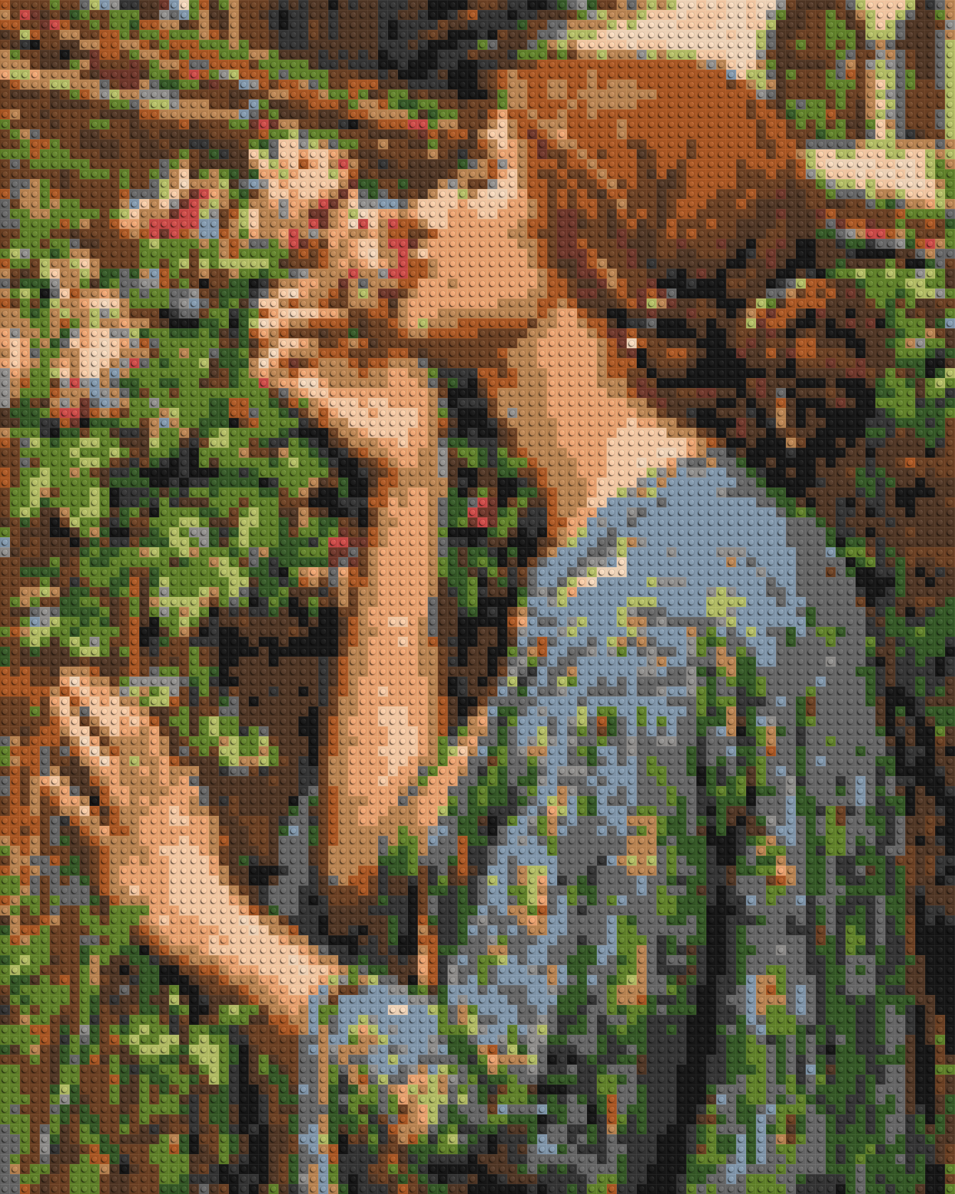 The Soul of The Rose by J. W. Waterhouse - Brick Art Mosaic Kit 4x5 large